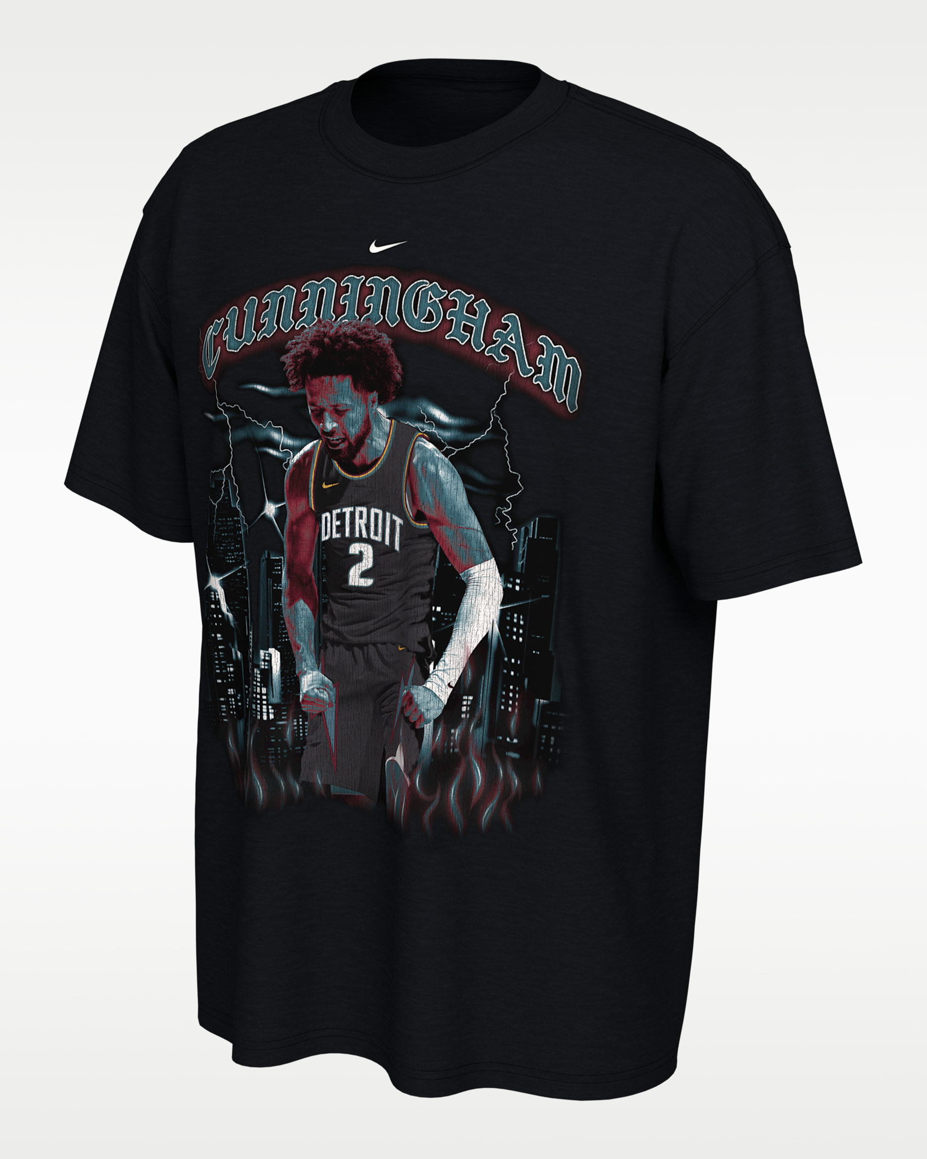 Cade Cunningham Detroit Pistons City Edition Nike NBA T-Shirt - Black