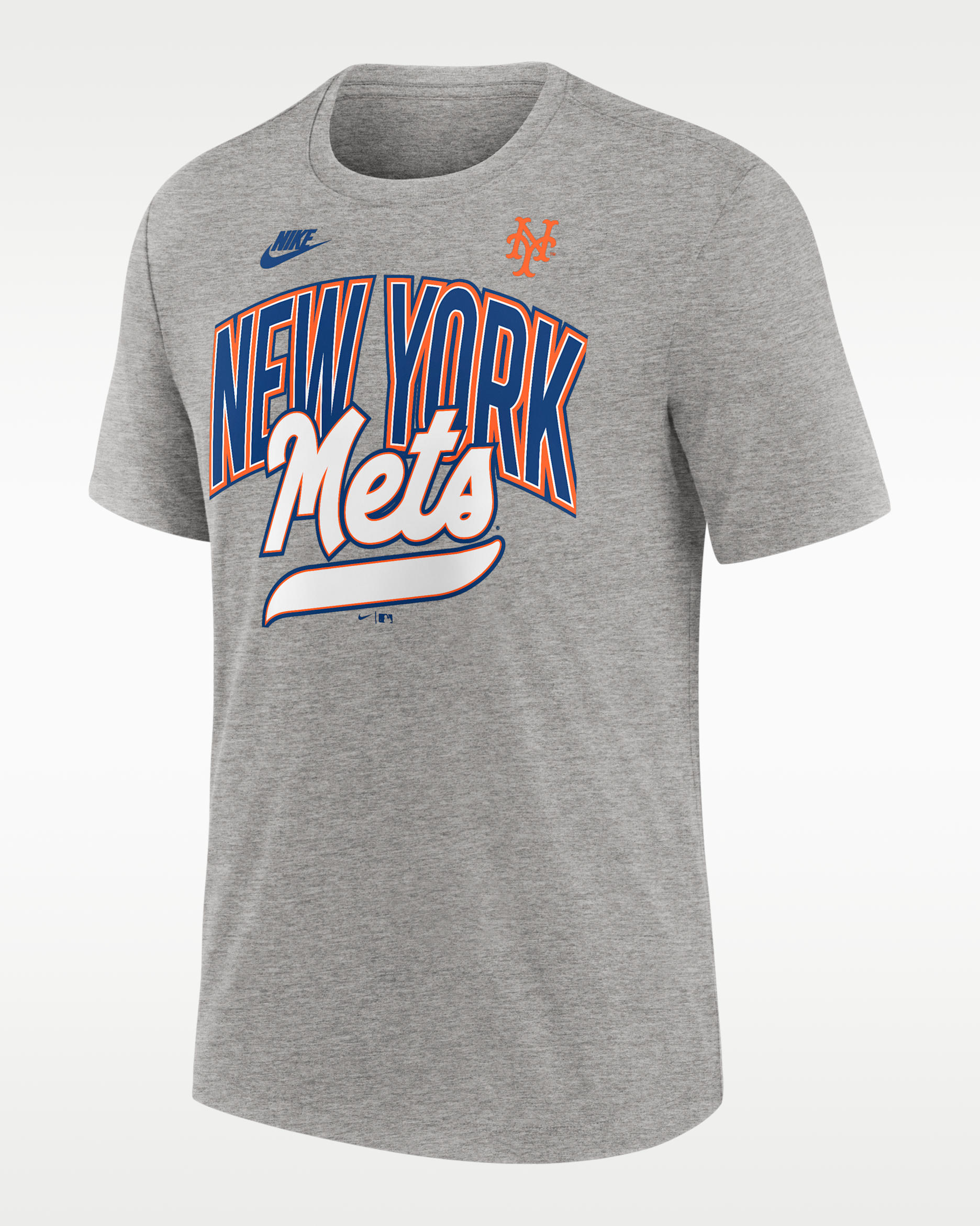 New York Mets Cooperstown Retro Men's Nike MLB T-Shirt - Grey Heather
