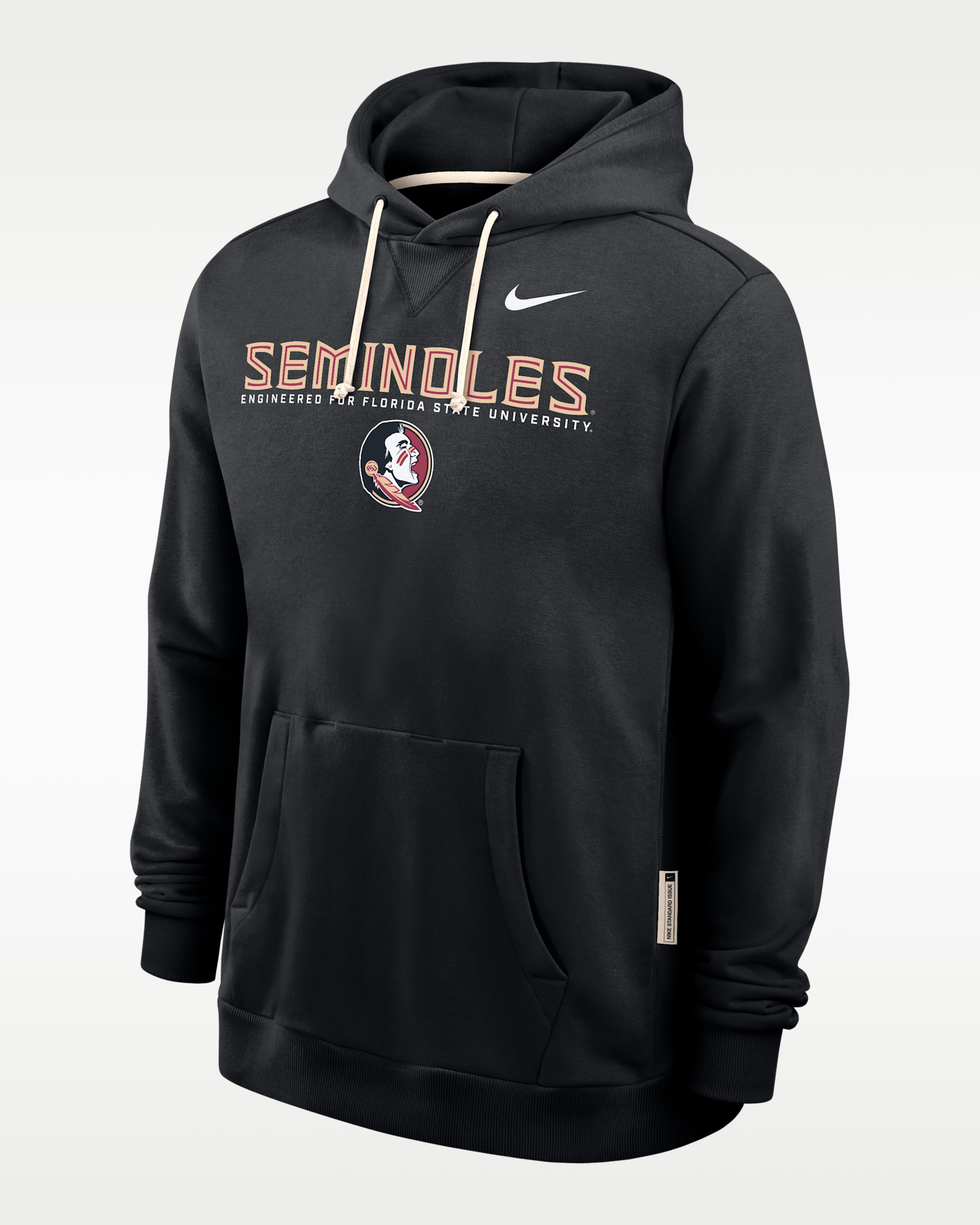 Florida State Sideline Men's Nike Dri-FIT College Pullover Hoodie - Black