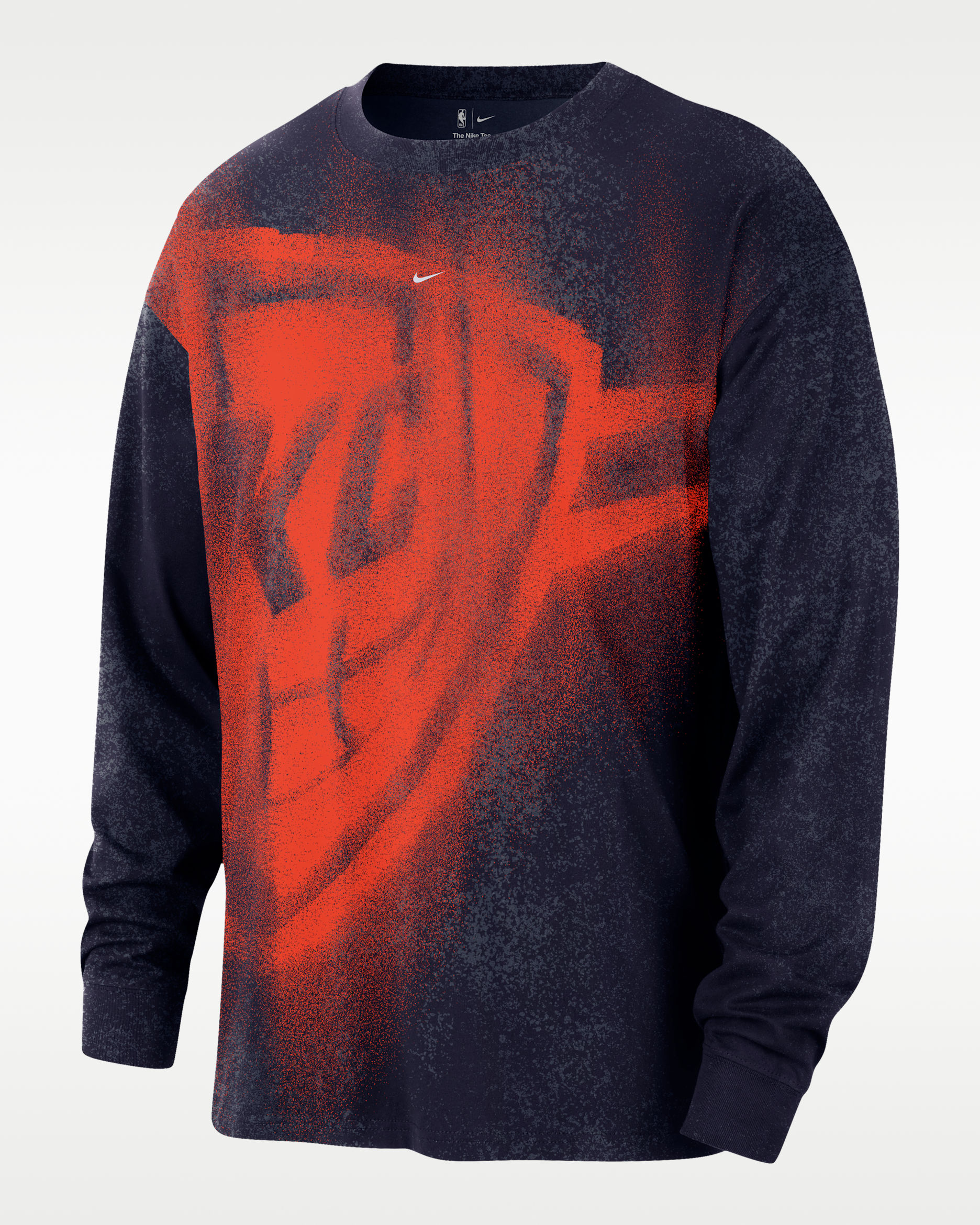 Oklahoma City Thunder Essential Anthem Men's Long-Sleeve Basketball T-Shirt - College Navy