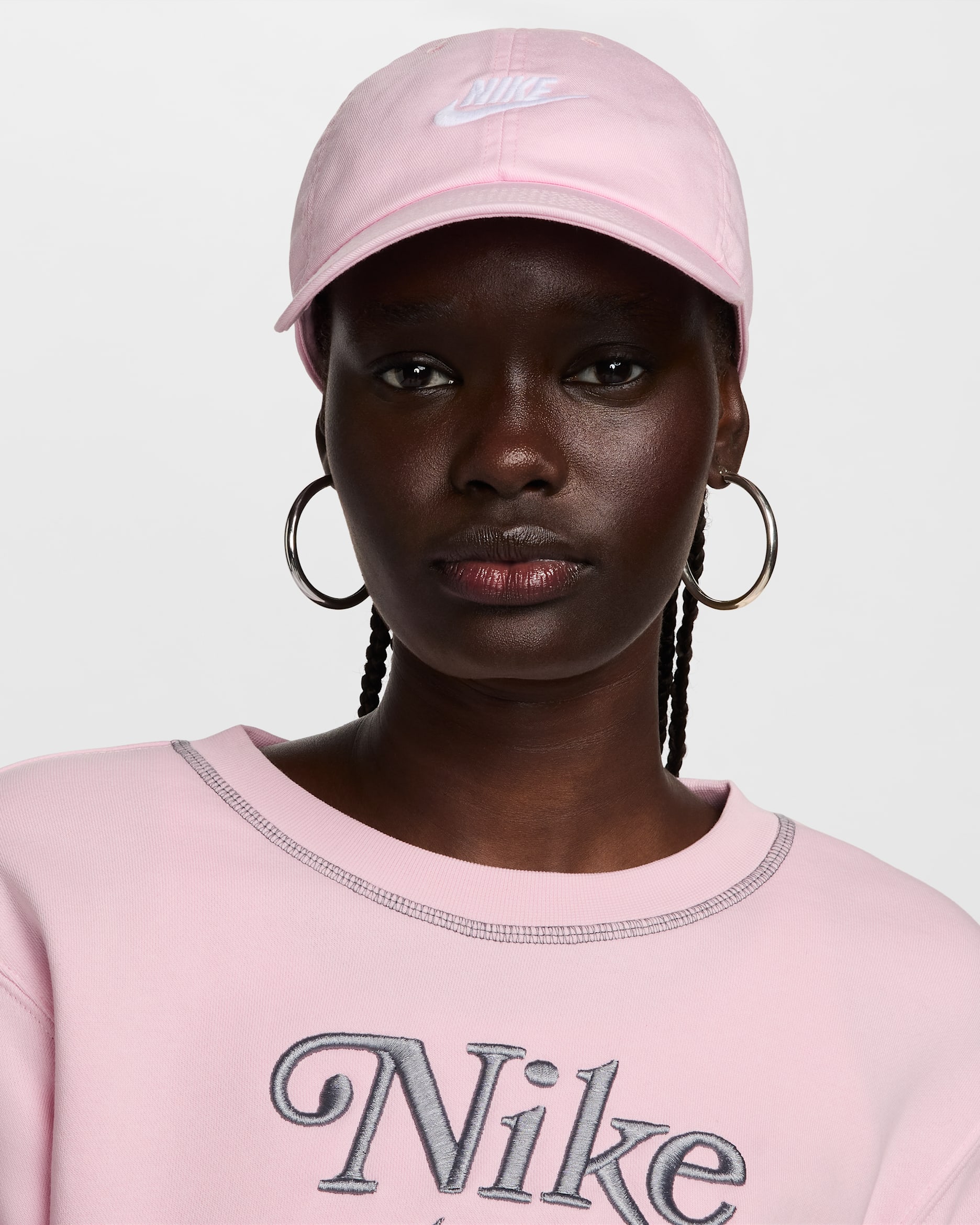 Nike Club Unstructured Futura Wash Cap - Pink Foam/White