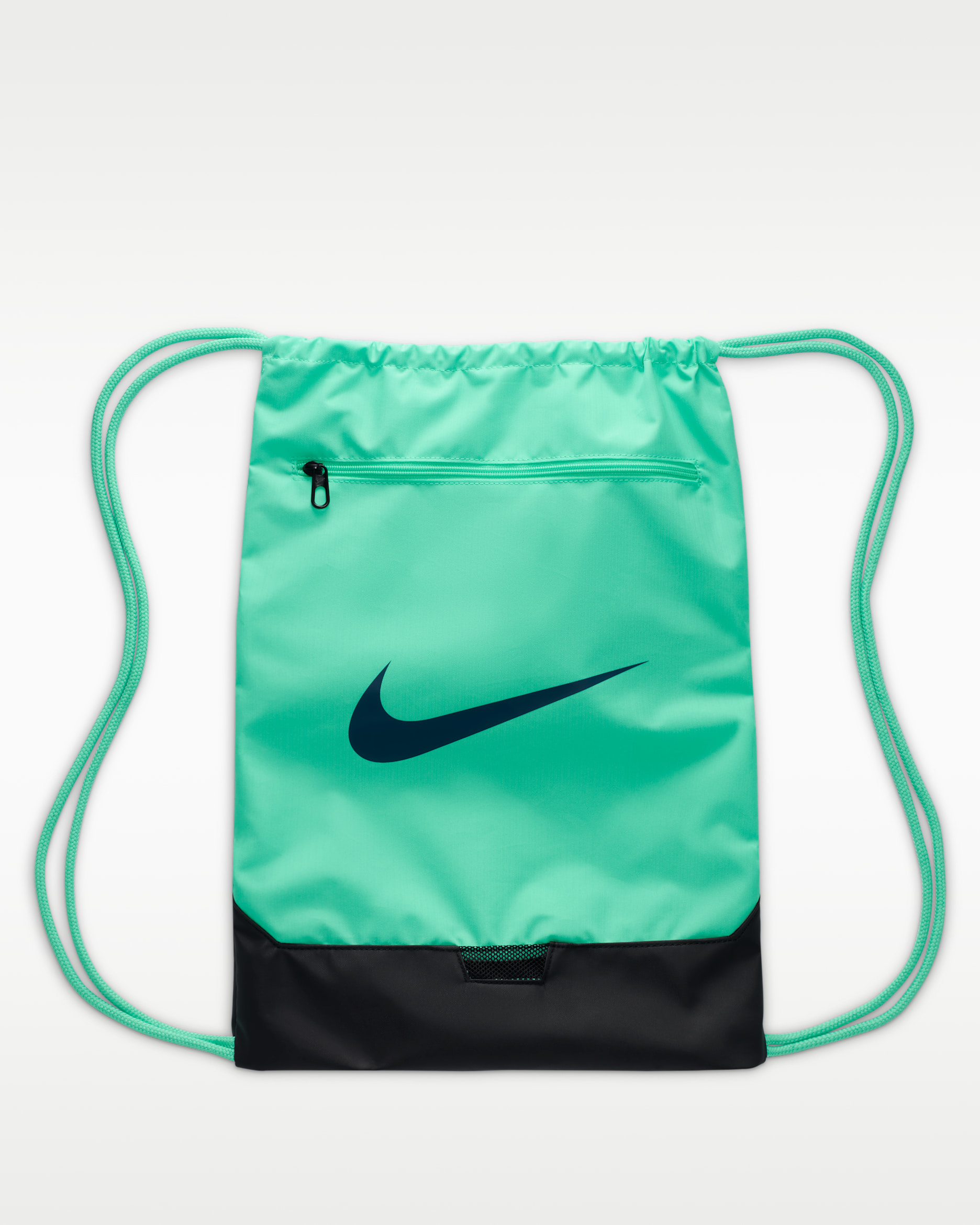 Nike Brasilia 9.5 Training Gymsack (18L) - Green Glow/Black/Valerian Blue