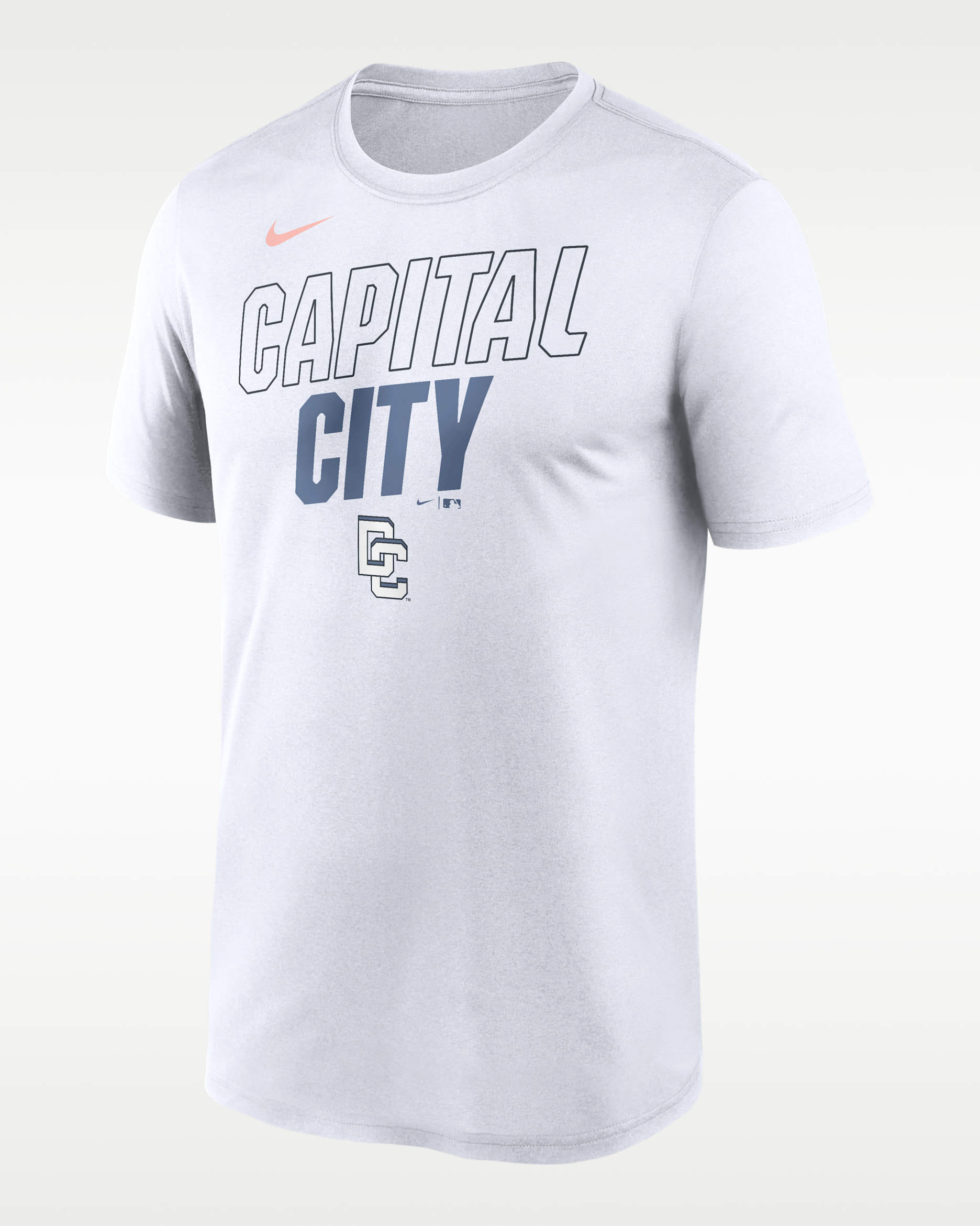 Washington Nationals City Connect Team Phrase Script Men's Nike Dri-FIT MLB T-Shirt - White