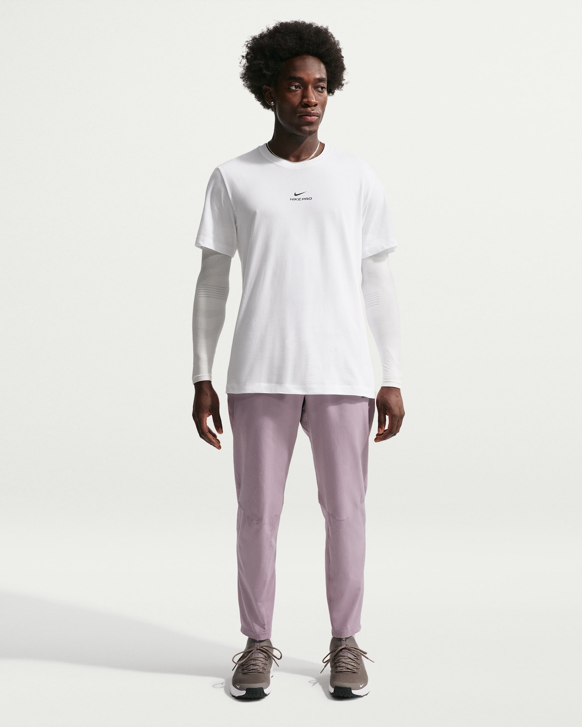 Nike Pro Training Pantalons Dri-FIT - Home - Light Violet Ore/Negre