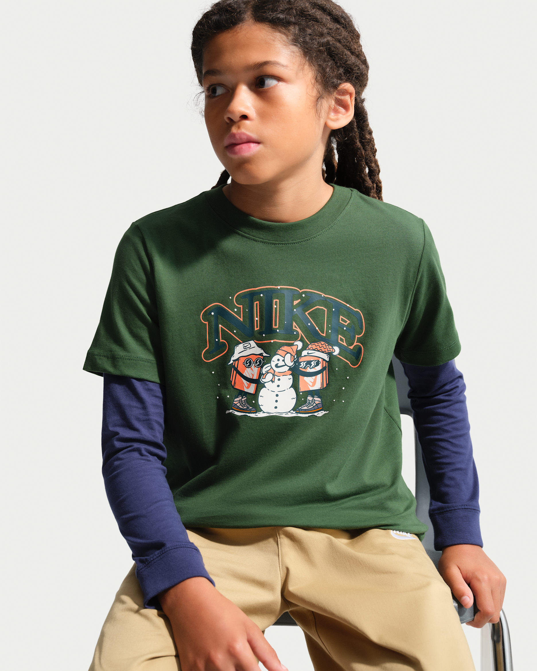 Nike Sportswear Older Kids' T-Shirt - Fir