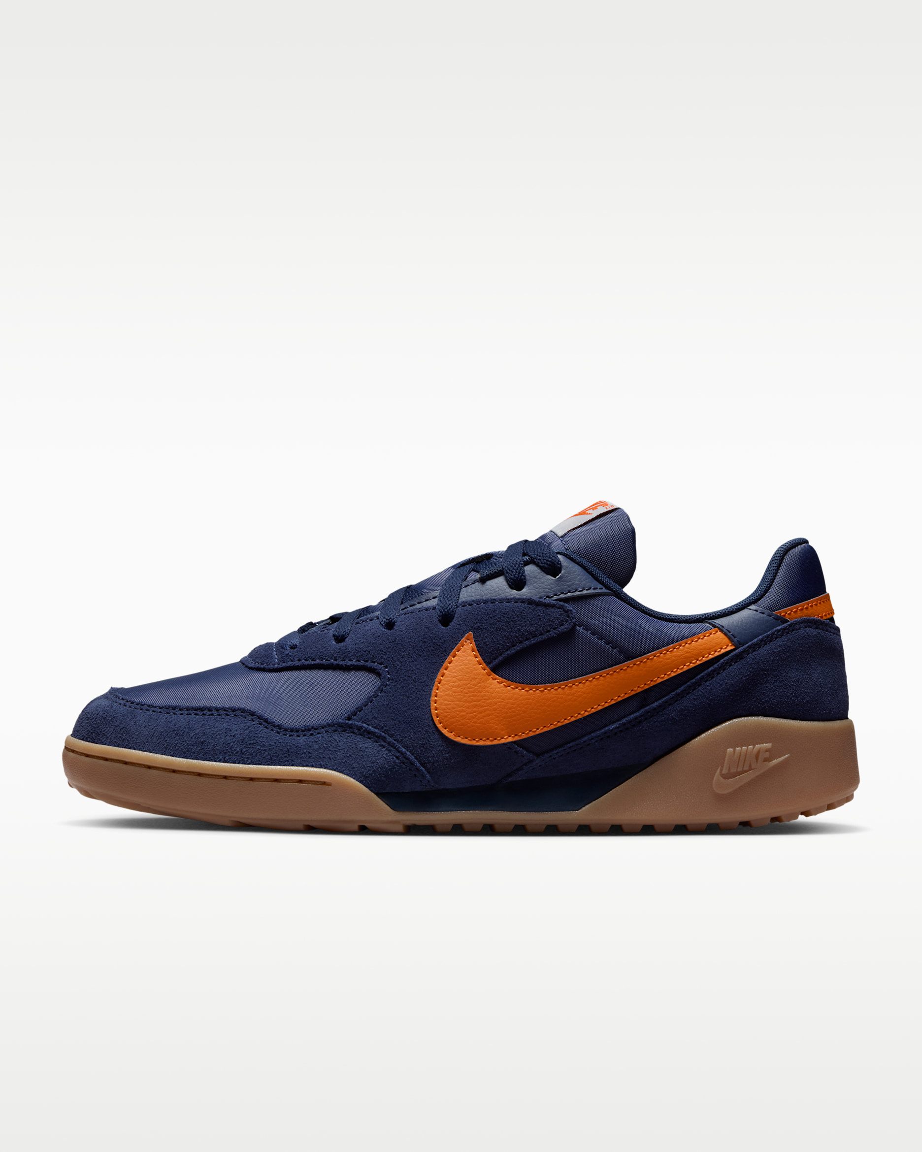 Nike Terra Manta Suede Men's Shoes - Obsidian/Gum Medium Brown/Campfire Orange