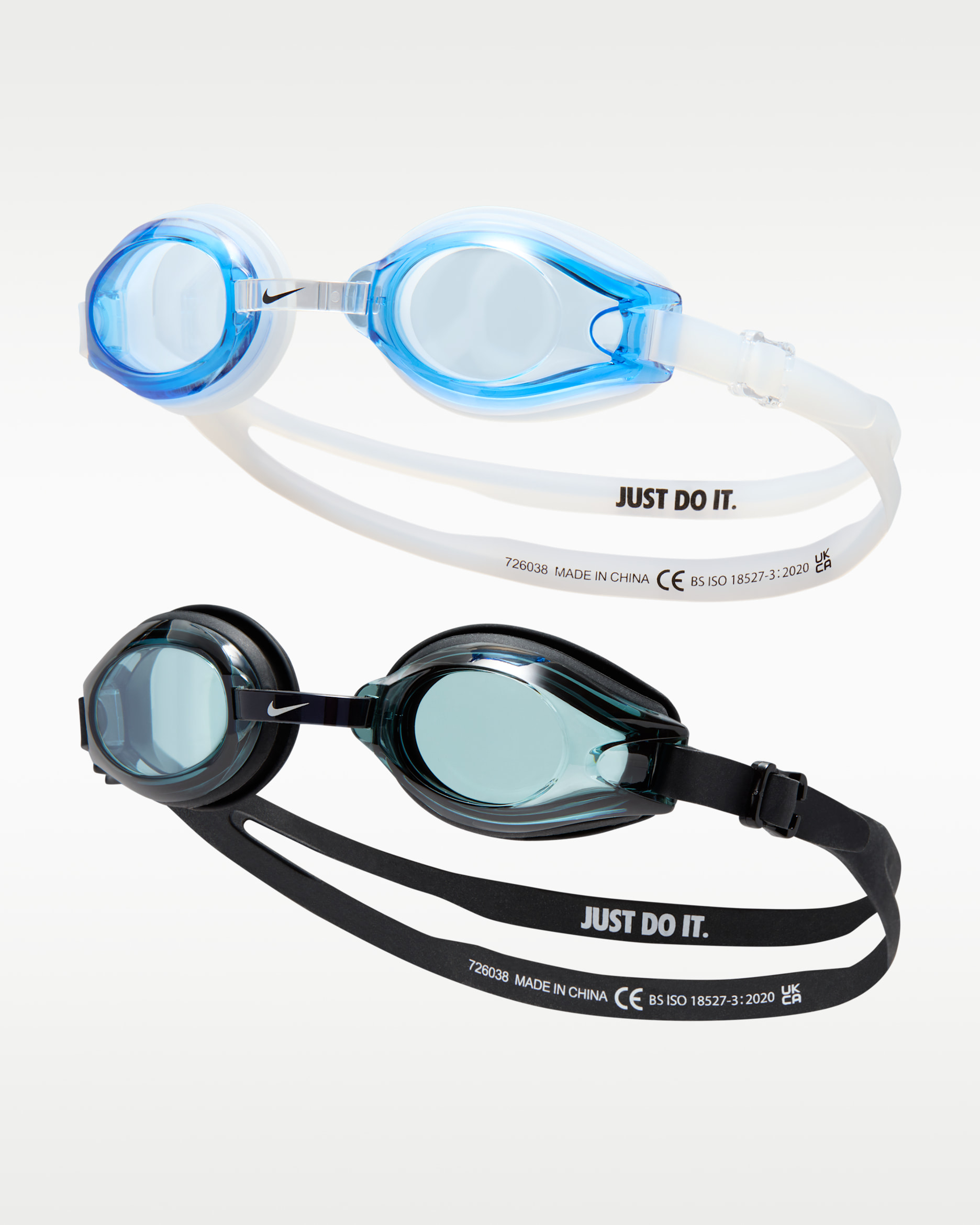 Goggles de natación Nike (paquete de 2) - Humo/Azul/Blanco