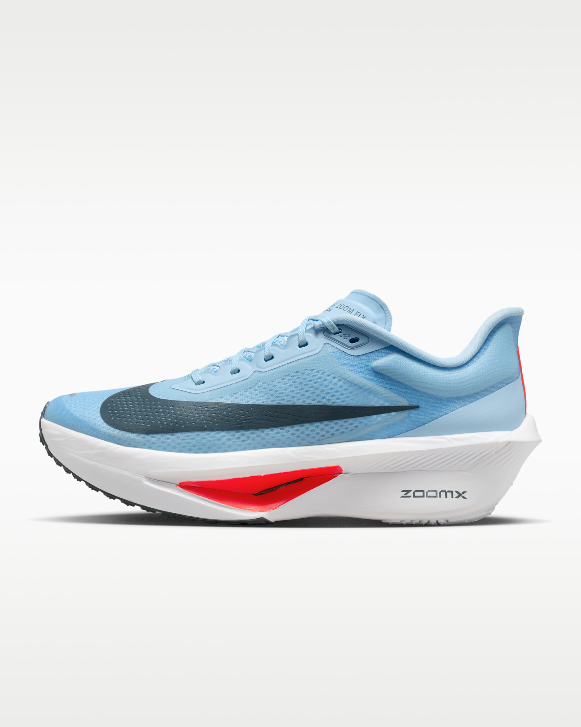 Tenis para correr en pavimento para mujer Zoom Fly 6 - Azul hielo/Blanco/Carmesí brillante/Zorro azul