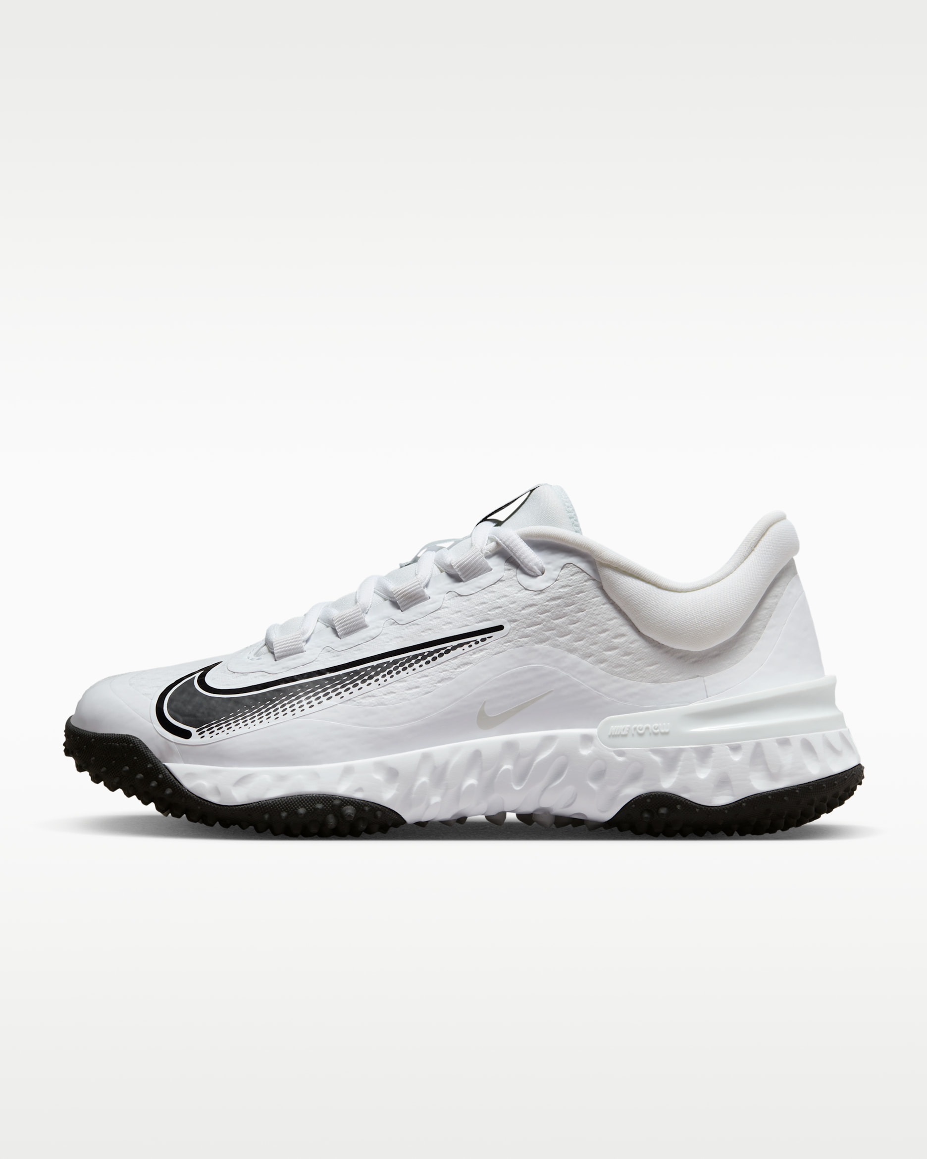 Nike Alpha Huarache Elite 4 Turf Women's Softball Shoes - White/Photon Dust/Black