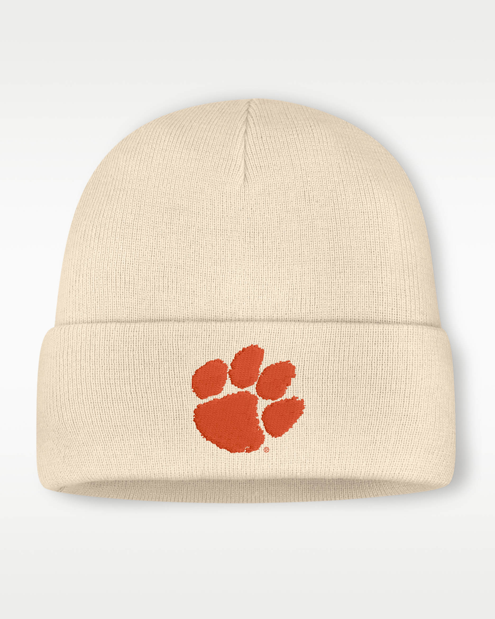 Clemson Men's Nike College Cuffed Beanie - Natural