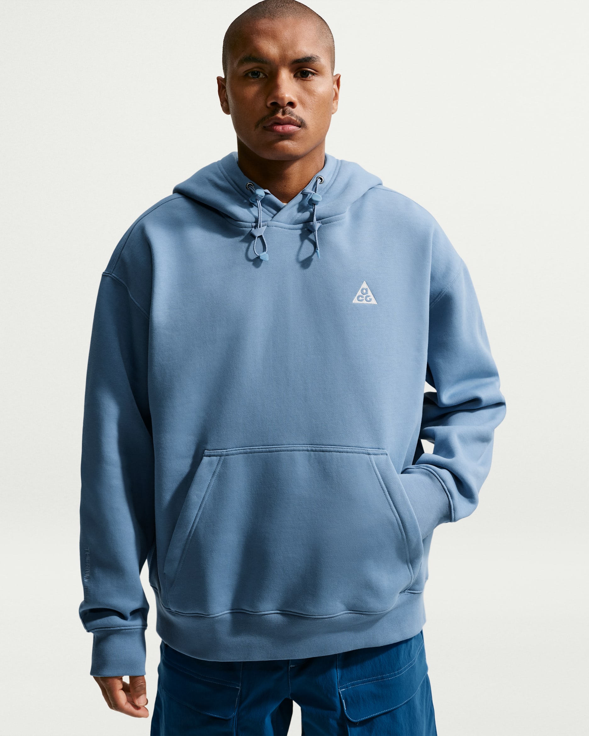 Nike ACG 'Tuff Fleece' Pullover Hoodie - Work Blue/Sea Glass/Summit White