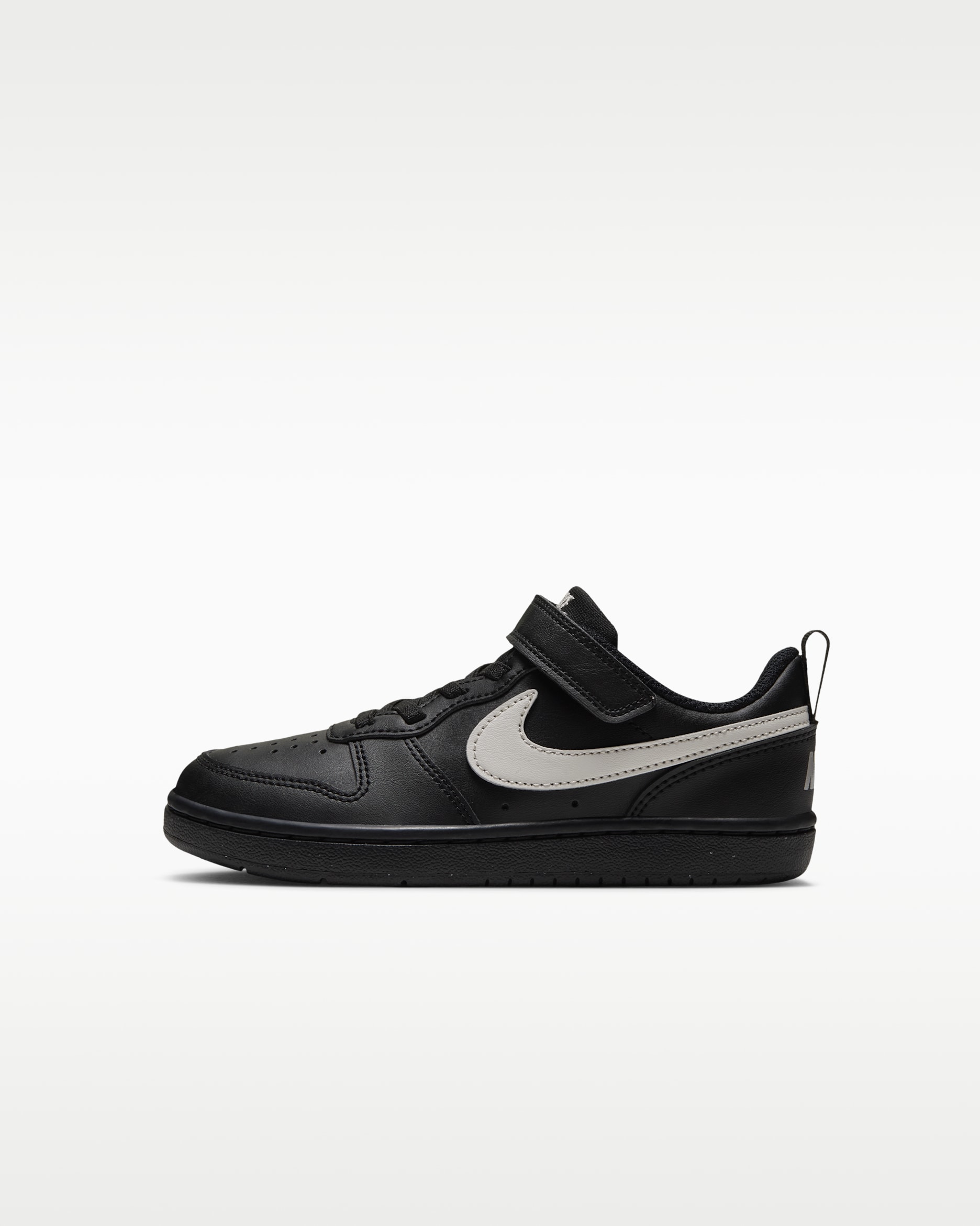 Nike Court Borough Low Recraft Little Kids' Shoes - Black/Light Bone