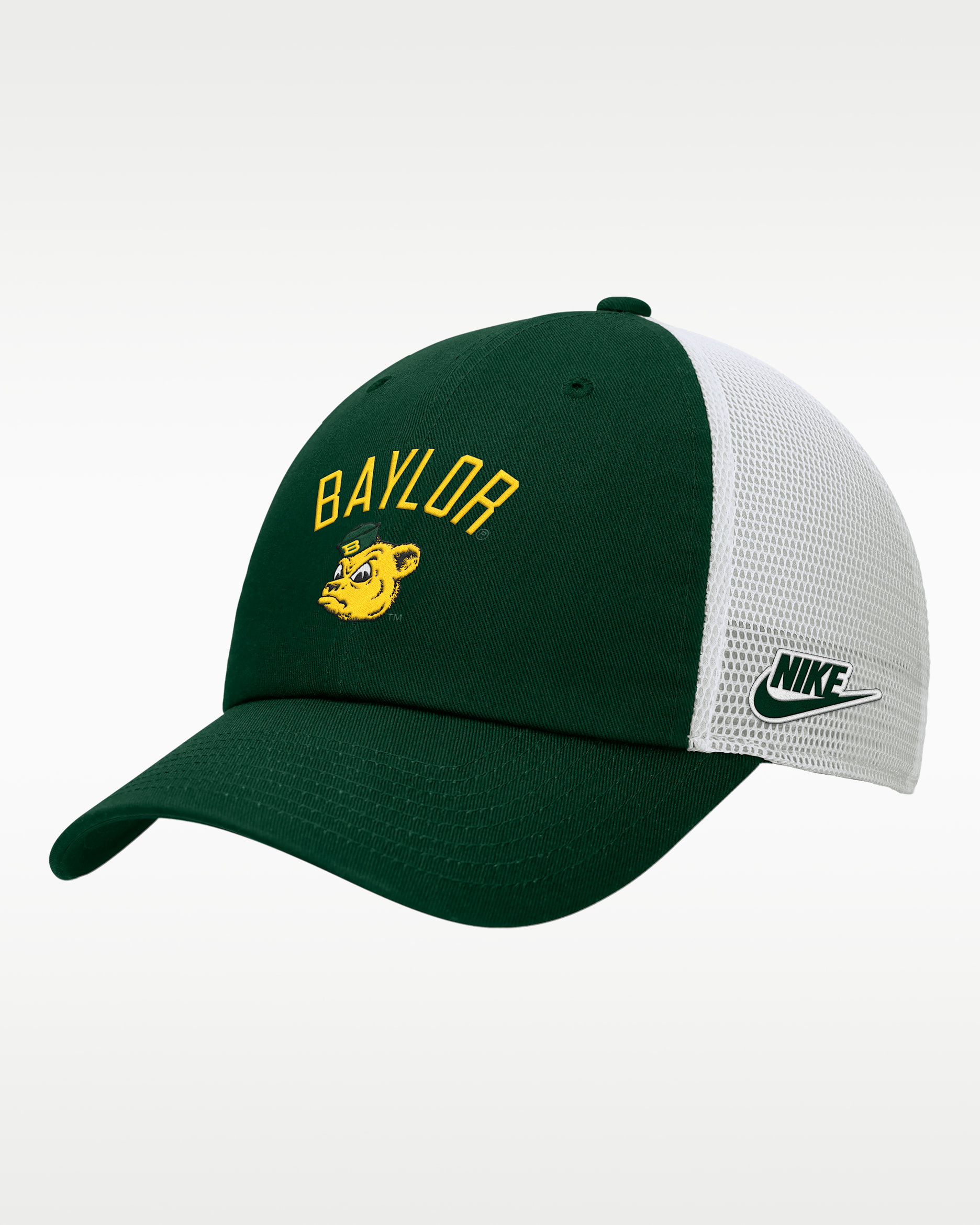 Nike College (Baylor) Unstructured Trucker Cap - Gorge Green