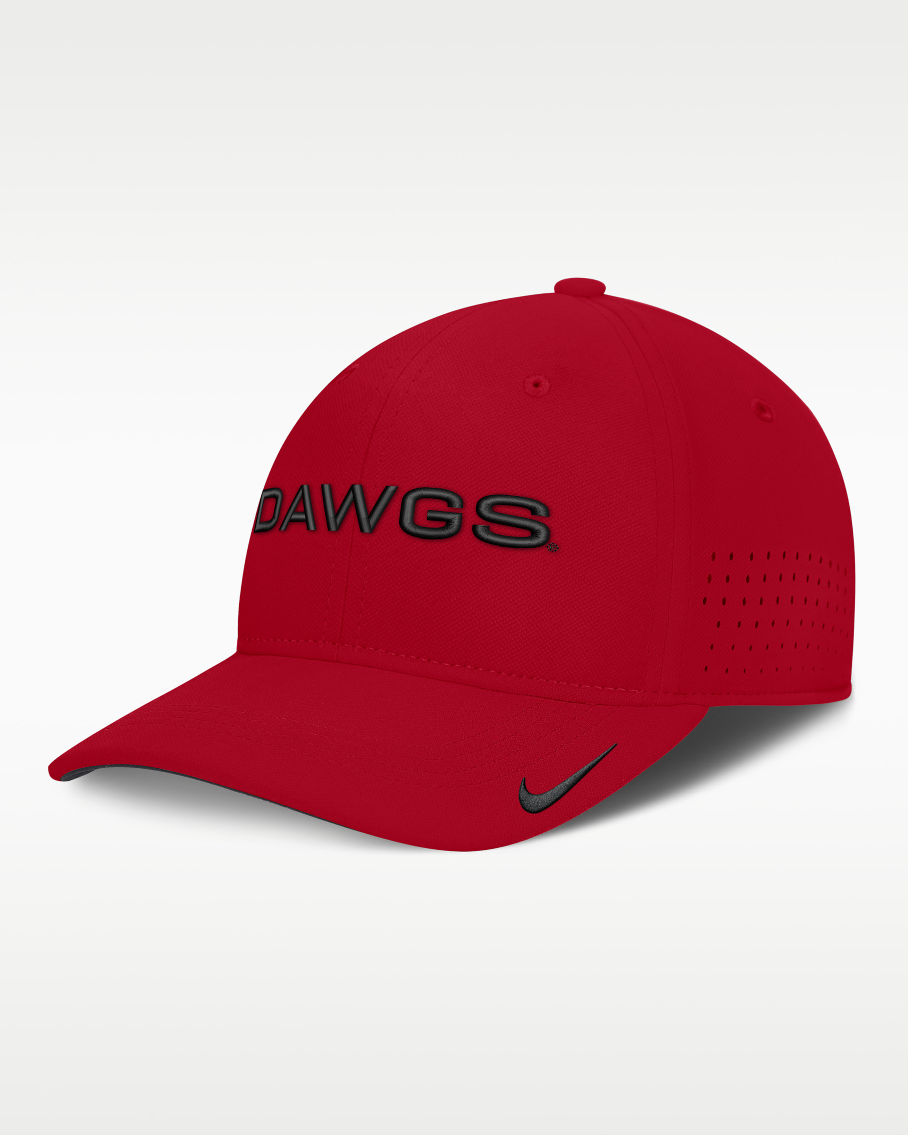 Gorra universitaria Nike Dri-FIT para hombre Georgia Sideline Club Gameday - Rojo universitario