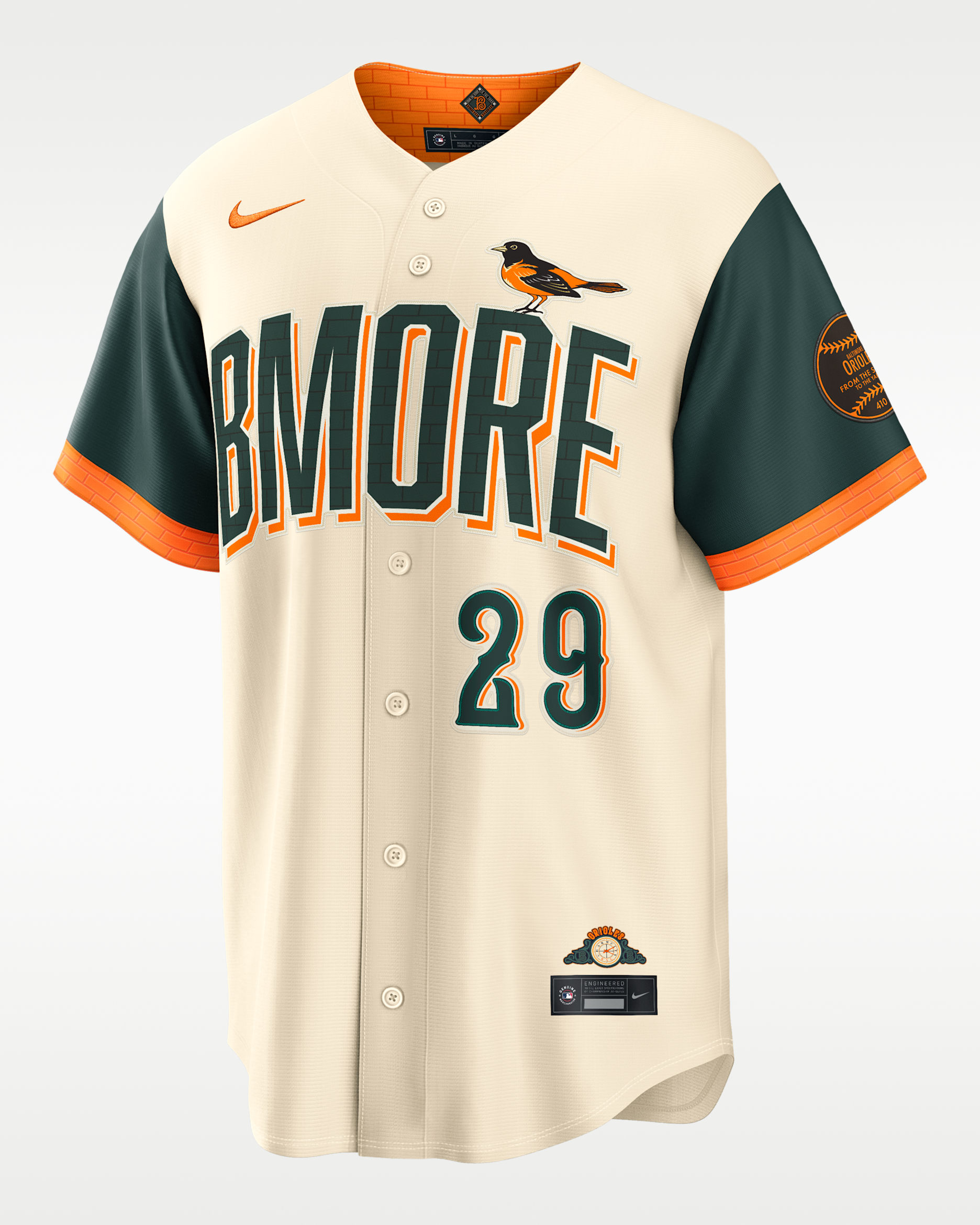 Samuel Basallo Baltimore Orioles City Connect Men's Nike MLB Stadium Jersey - Natural