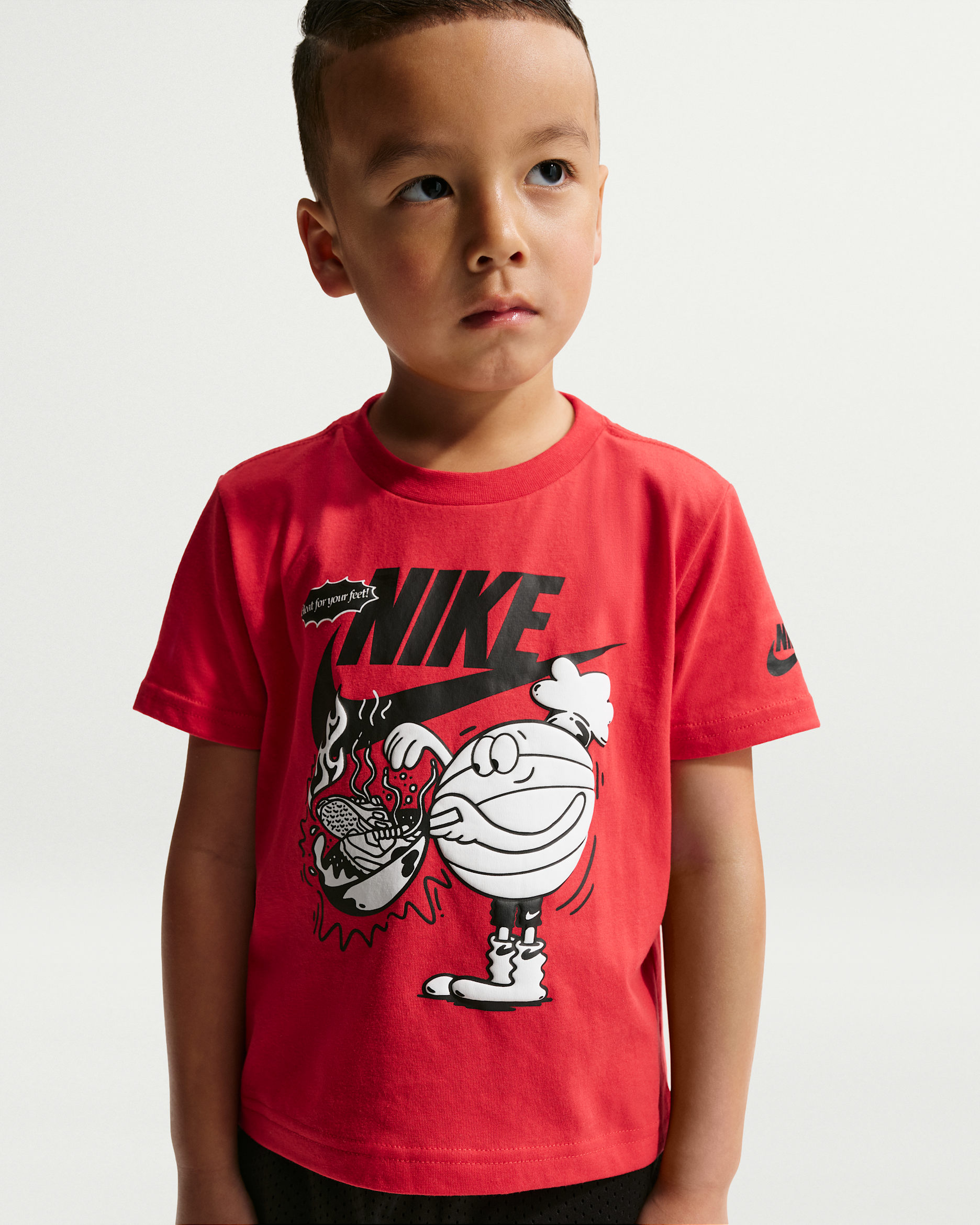 Nike Toddler "Heat For Your Feet" Graphic T-Shirt - University Red