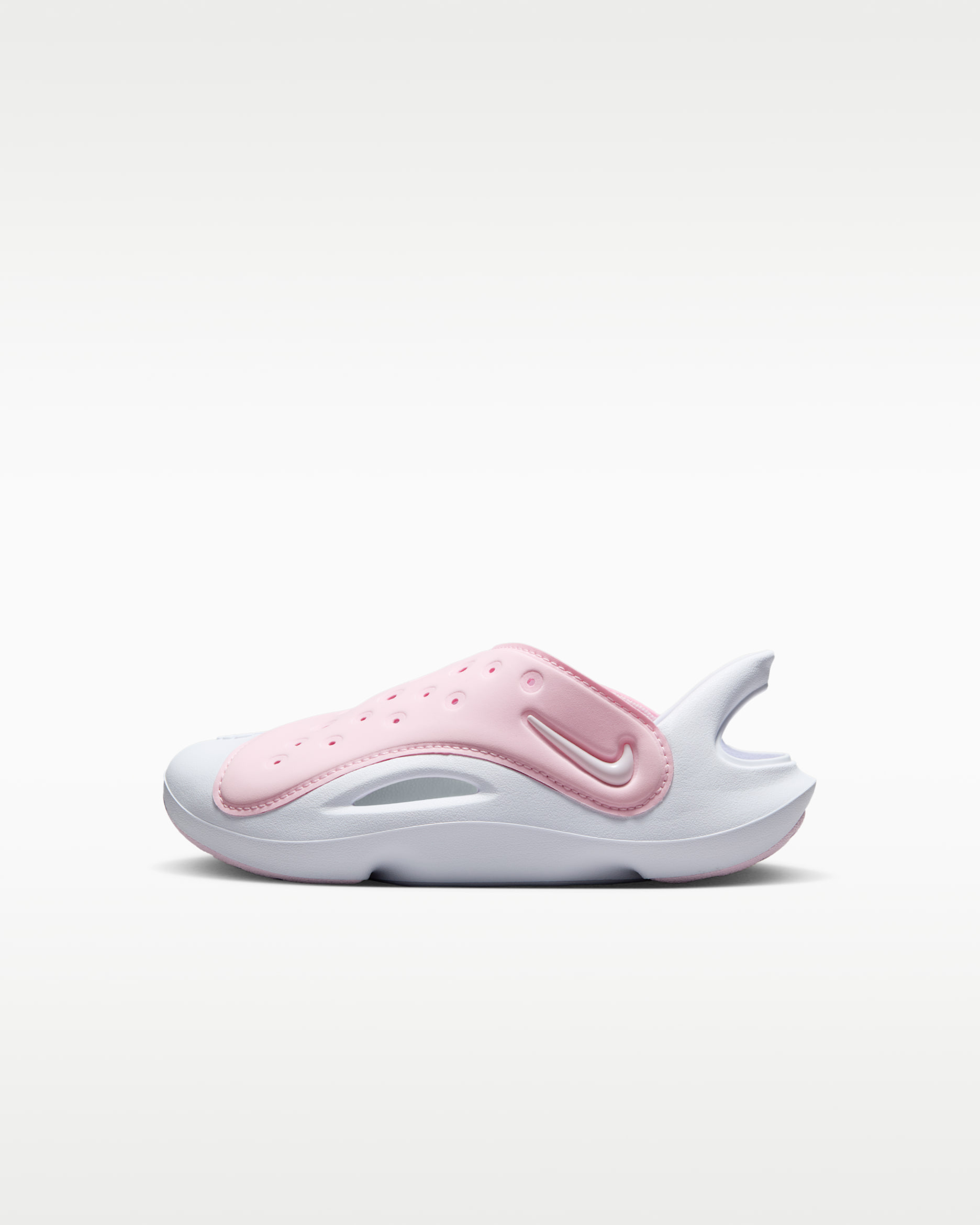 Nike Aqua Swoosh Younger Kids' Sandals - Pink Foam/White