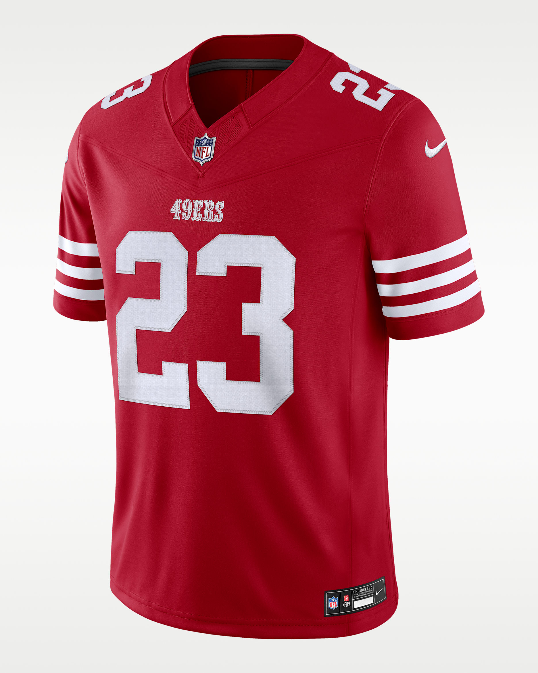 Jersey Nike Dri-FIT de la NFL Limited para hombre Christian McCaffrey San Francisco 49ers - Rojo gimnasio