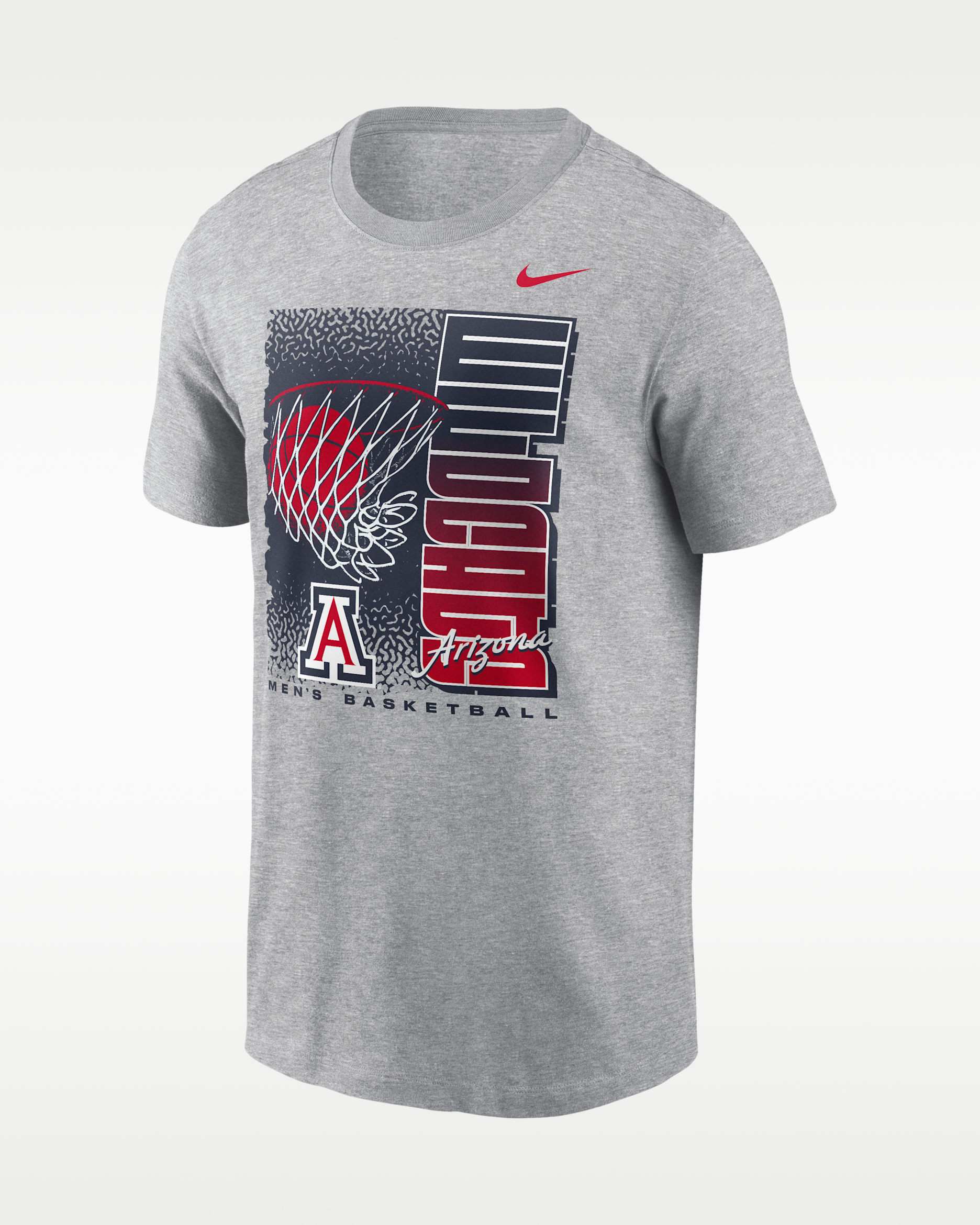 Arizona Basketball Refresh Men's Nike College T-Shirt - Grey Heather