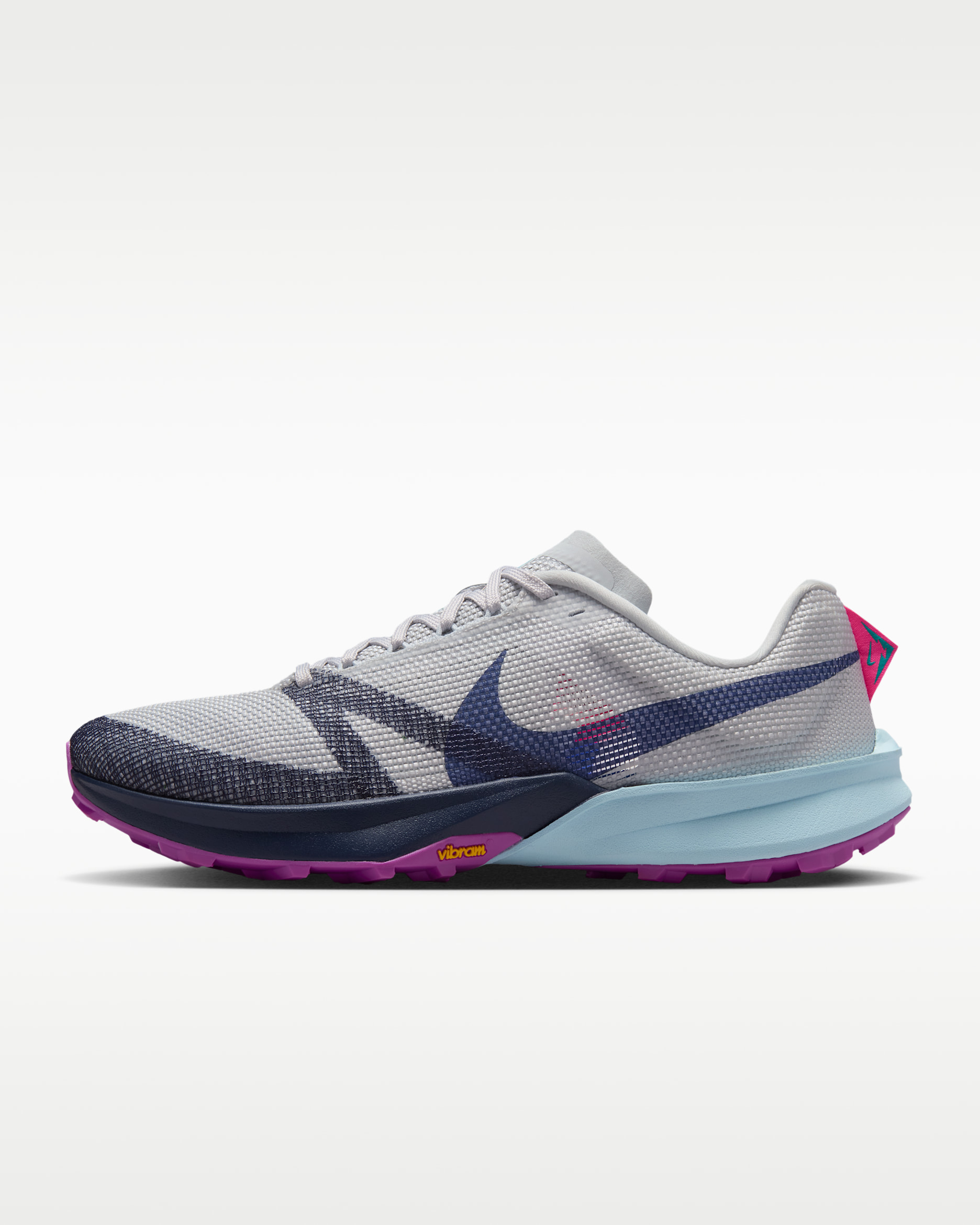 Sapatilhas de running em trilhos Nike Kiger 10 - Metallic Platinum/Sapphire/Azul Glacier/Midnight Navy