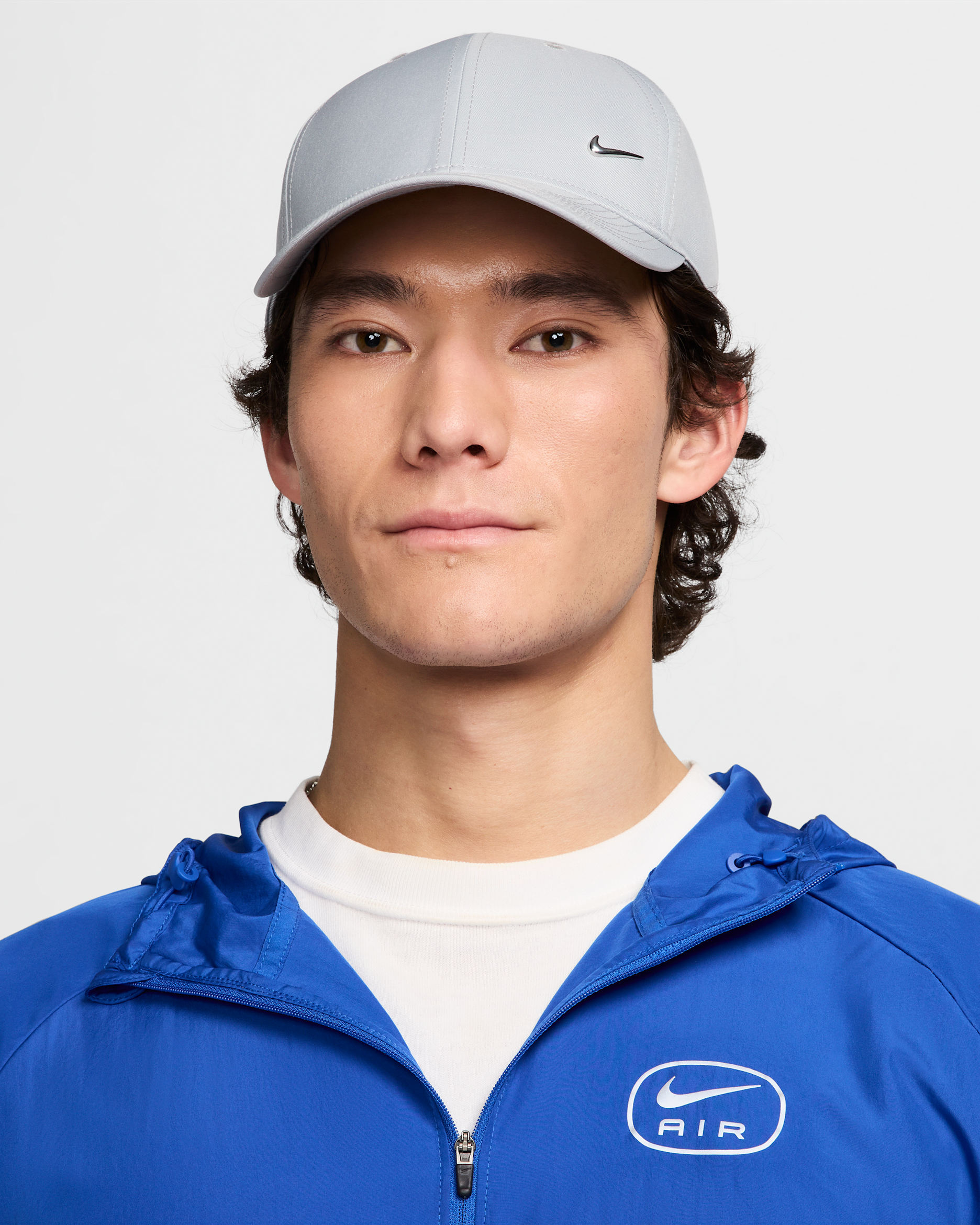 Nike Club Structured Metal Swoosh Cap - Light Smoke Grey