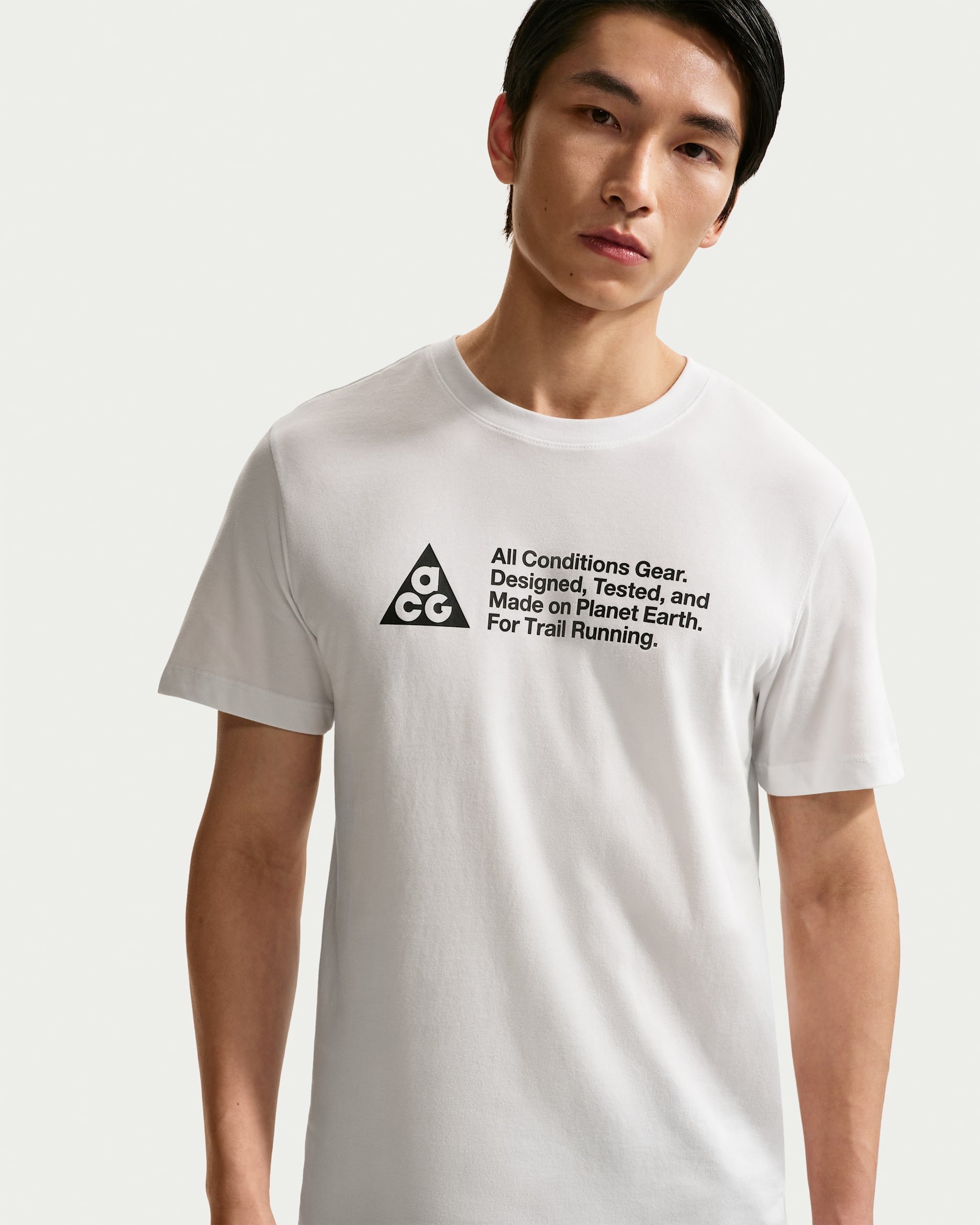 Nike ACG 男款 Dri-FIT Trail 跑步 T 恤 - Summit White