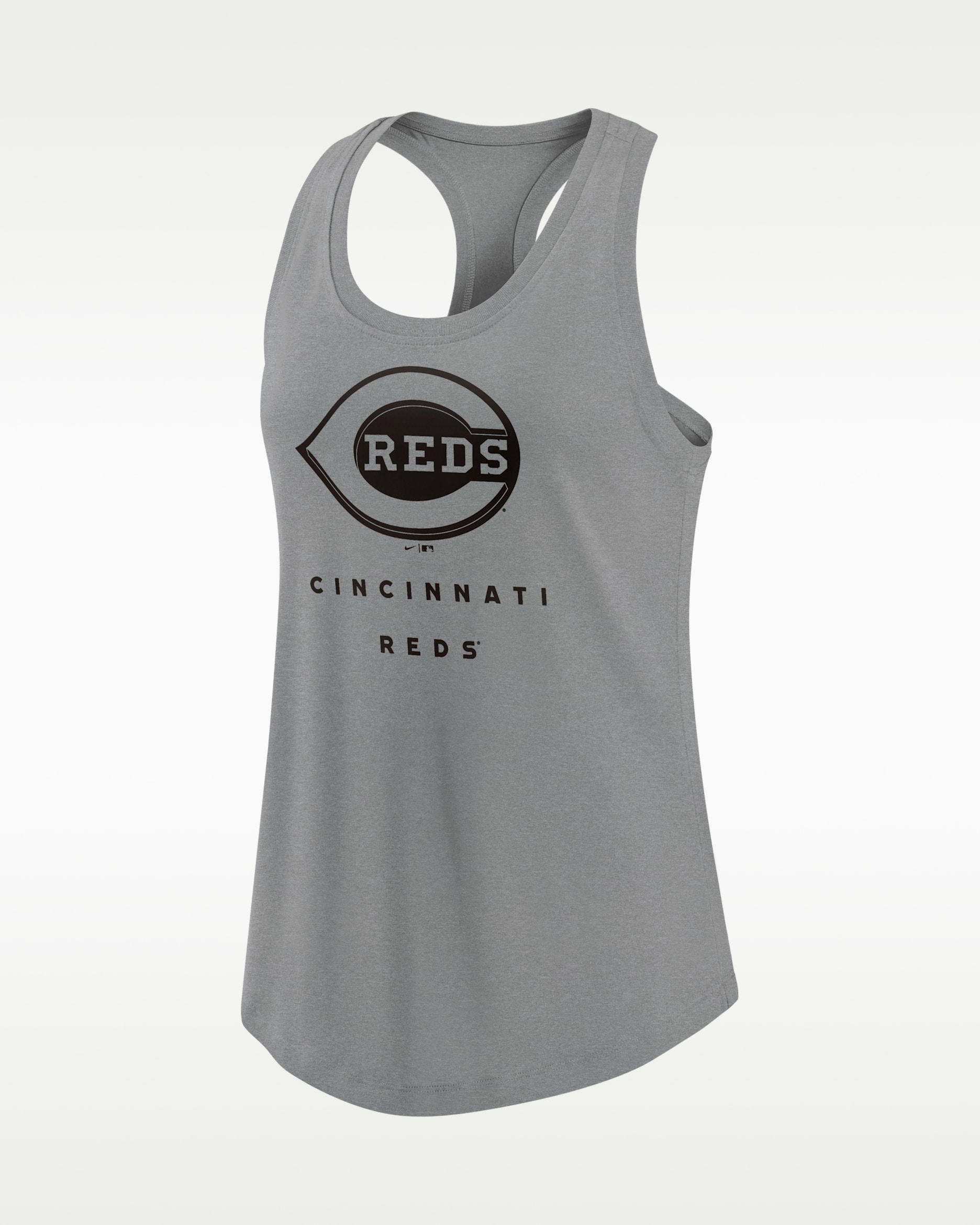 Cincinnati Reds All Day Women's Nike Dri-FIT MLB Racerback Tank Top - Grey