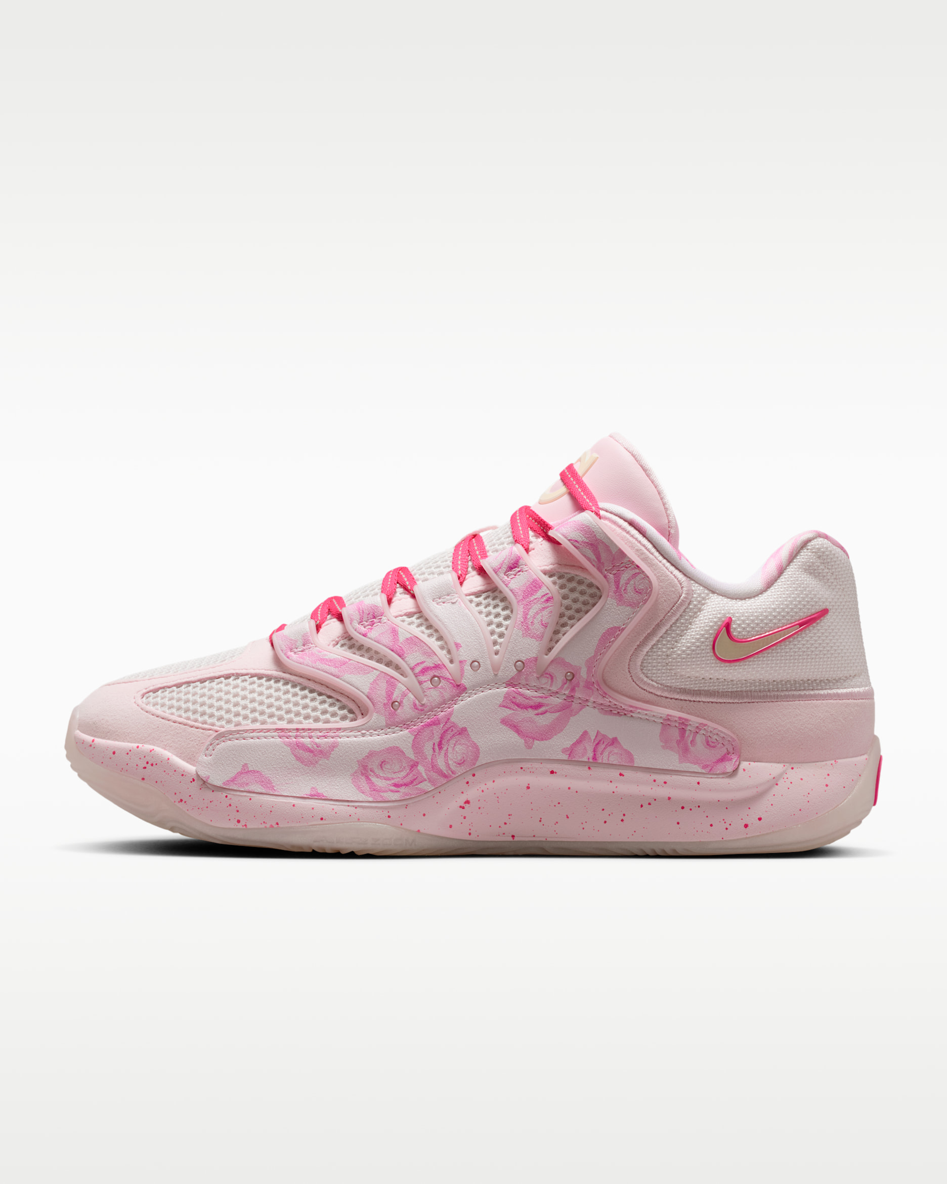 KD18 "Aunt Pearl" EP Basketball Shoes - Pearl Pink/Tulip Pink/Playful Pink/Laser Fuchsia