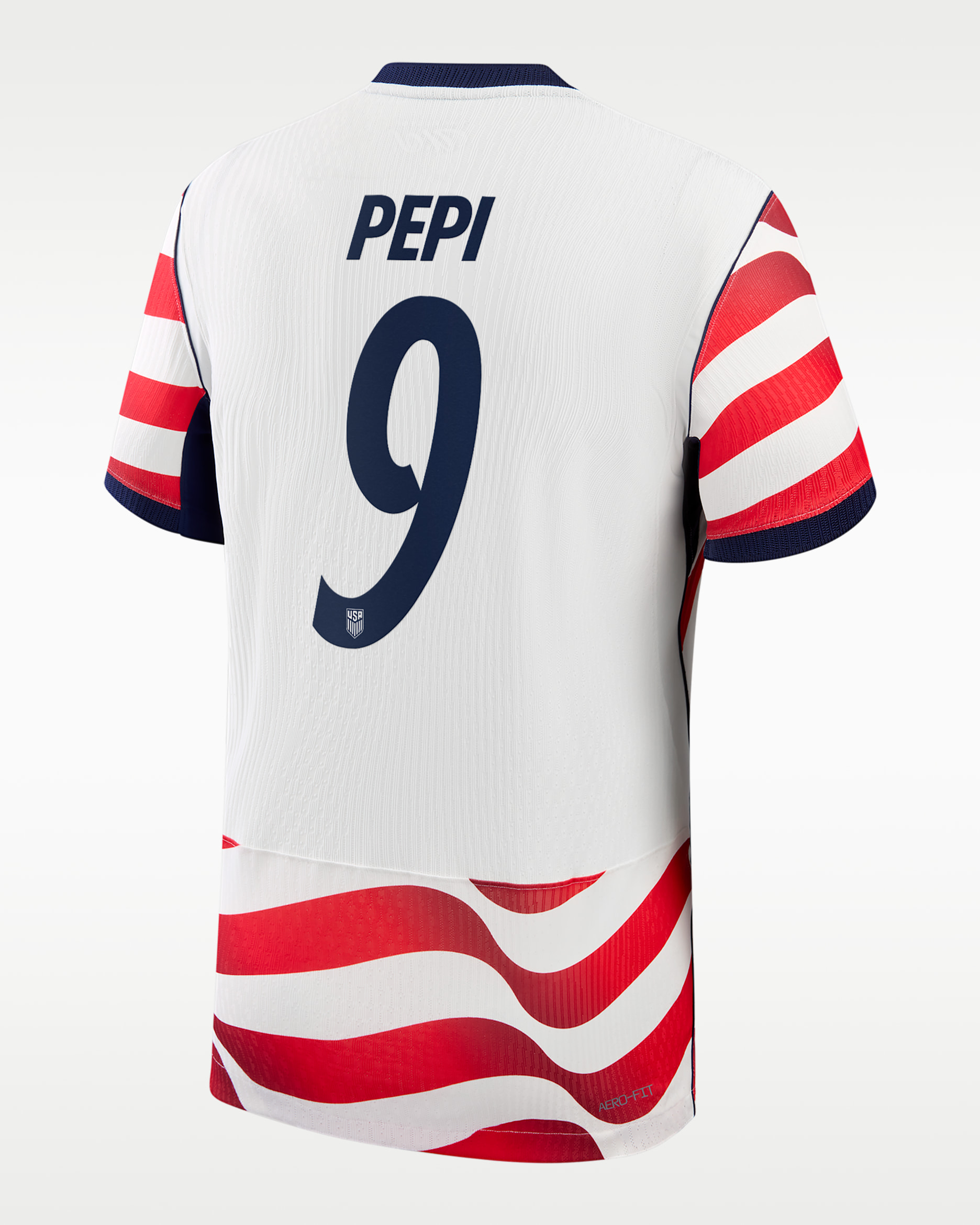 Ricardo Pepi USMNT 2026 Match Home Men's Nike Aero-FIT Soccer Jersey - White