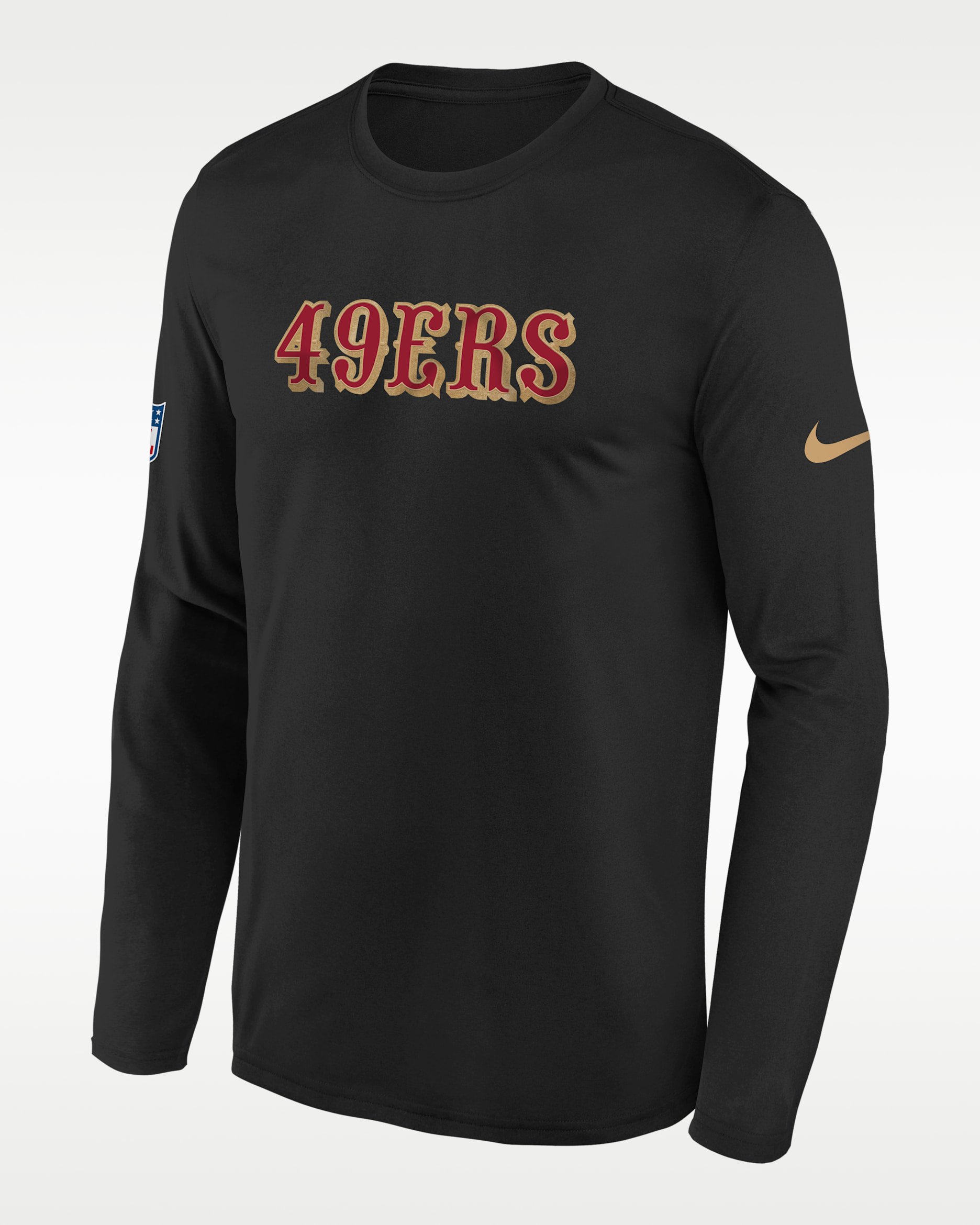 San Francisco 49ers Rivalries Collection Sideline Legend Big Kids' Nike Dri-FIT NFL Long-Sleeve T-Shirt - Black