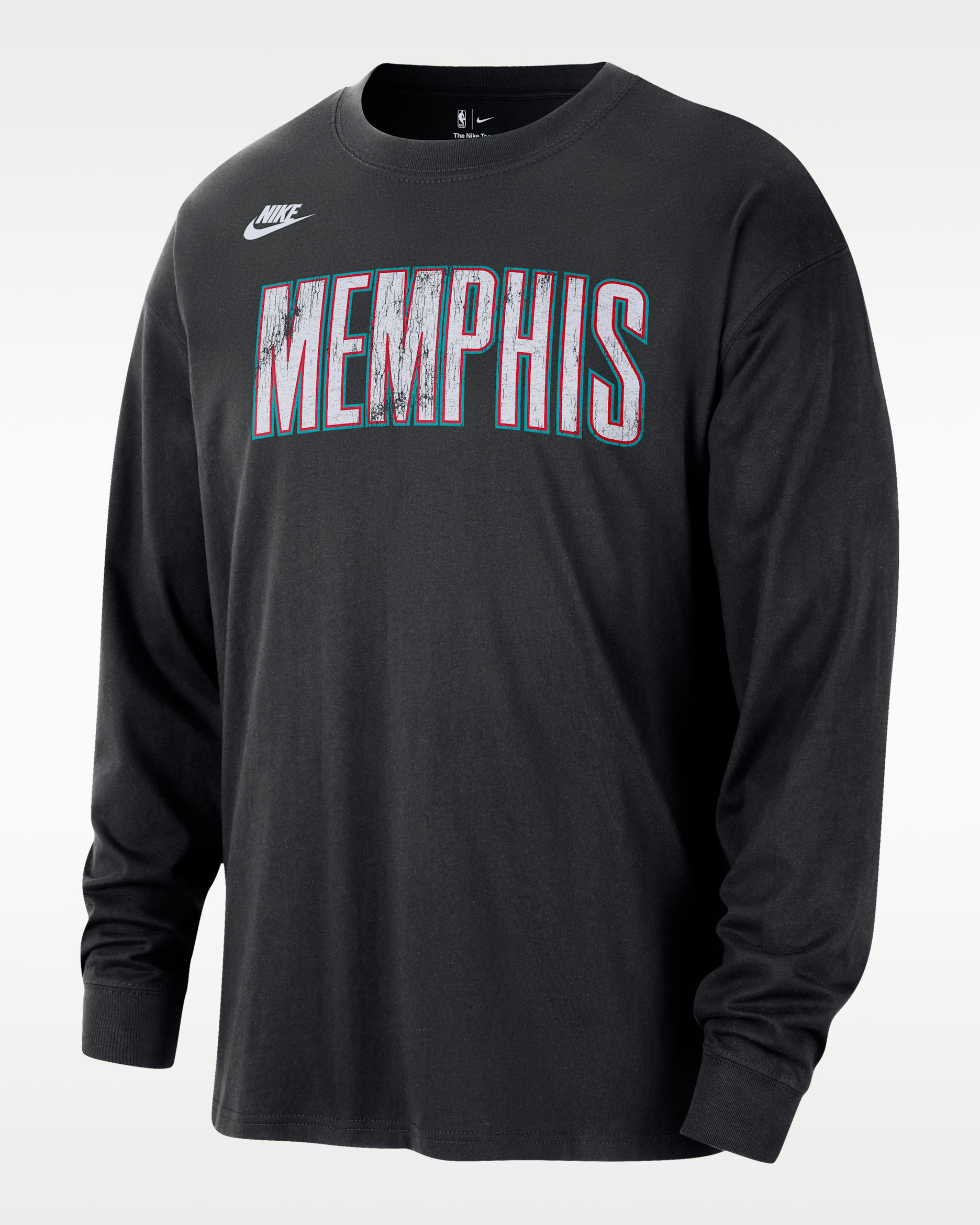 Memphis Grizzlies Hardwood Classic Essential Men's Nike NBA Long-Sleeve T-Shirt - Black