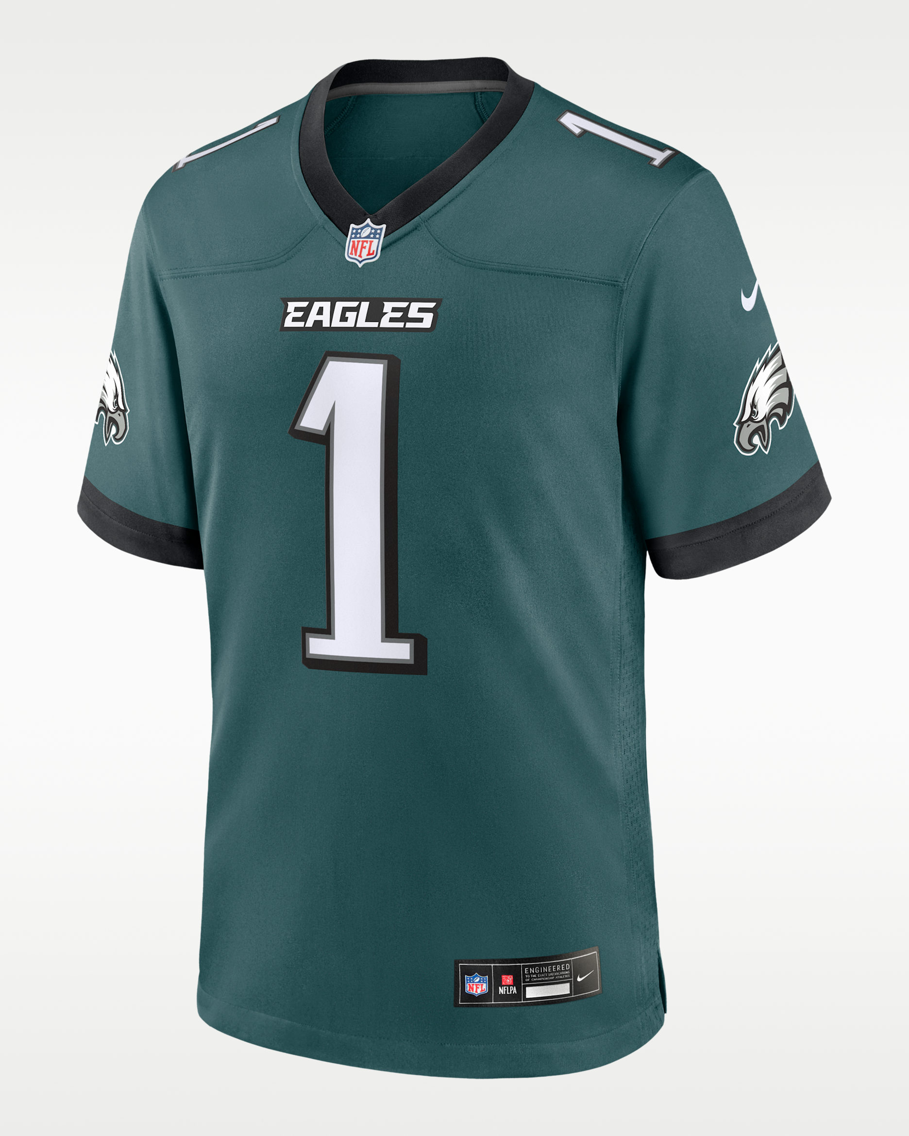 Spelartröja Jalen Hurts Philadelphia Eagles Nike NFL Game för män - Sport Teal