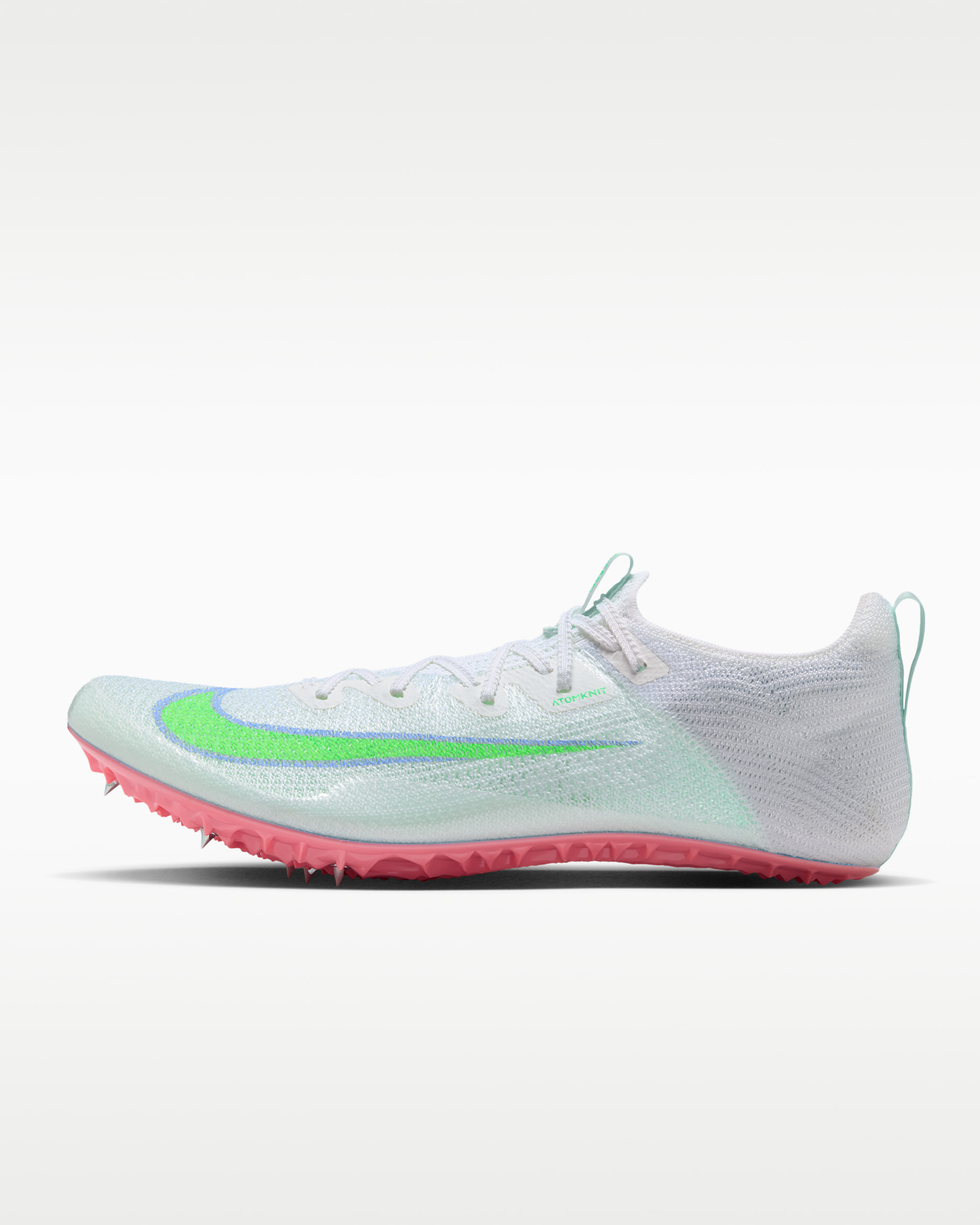 Nike Zoom Superfly Elite 2 Track & Field Sprinting Spikes - Summit White/Aluminum/Atomic Pink/Electro Green