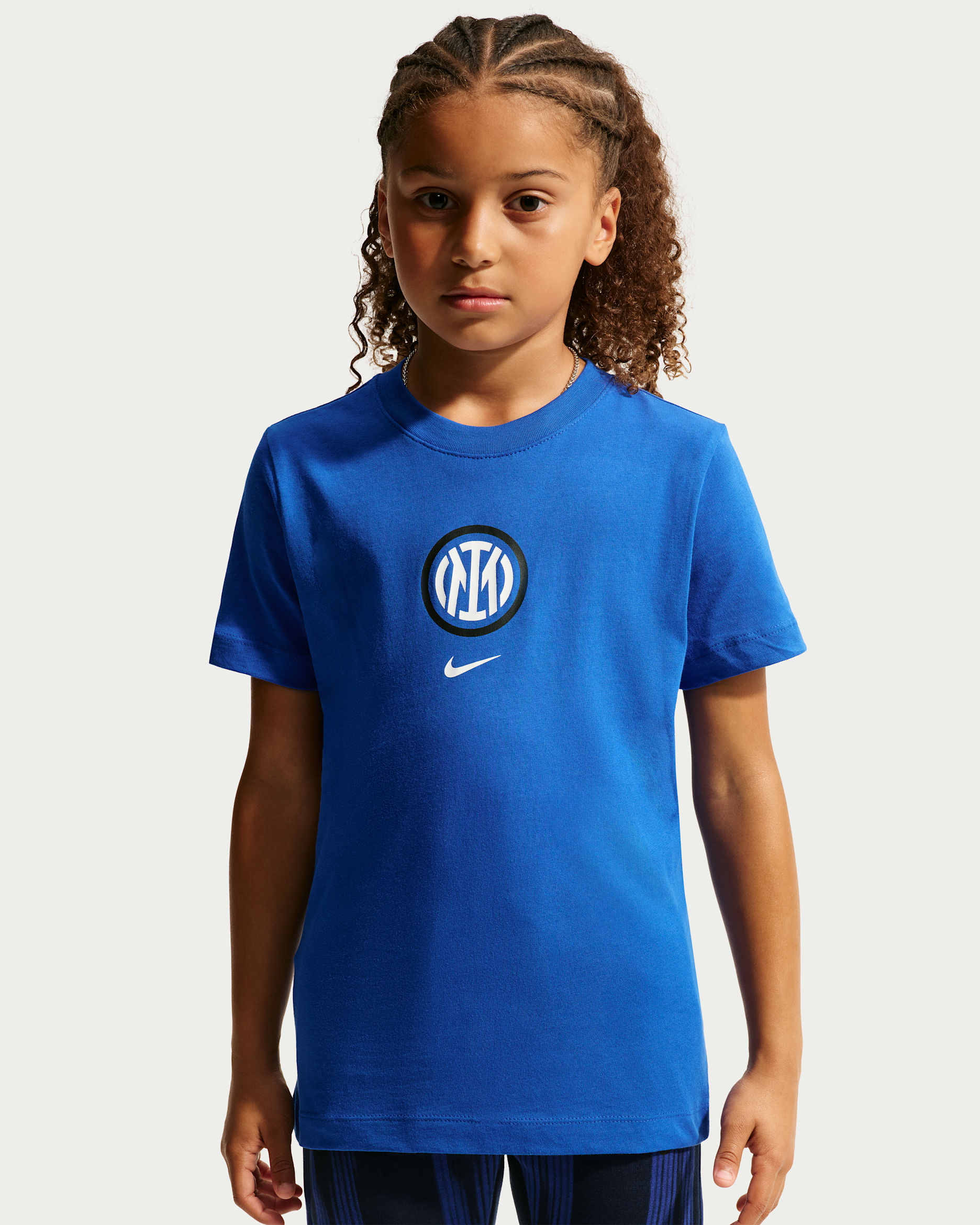 Inter Milan Nike Football-T-shirt til større børn - Lyon Blue