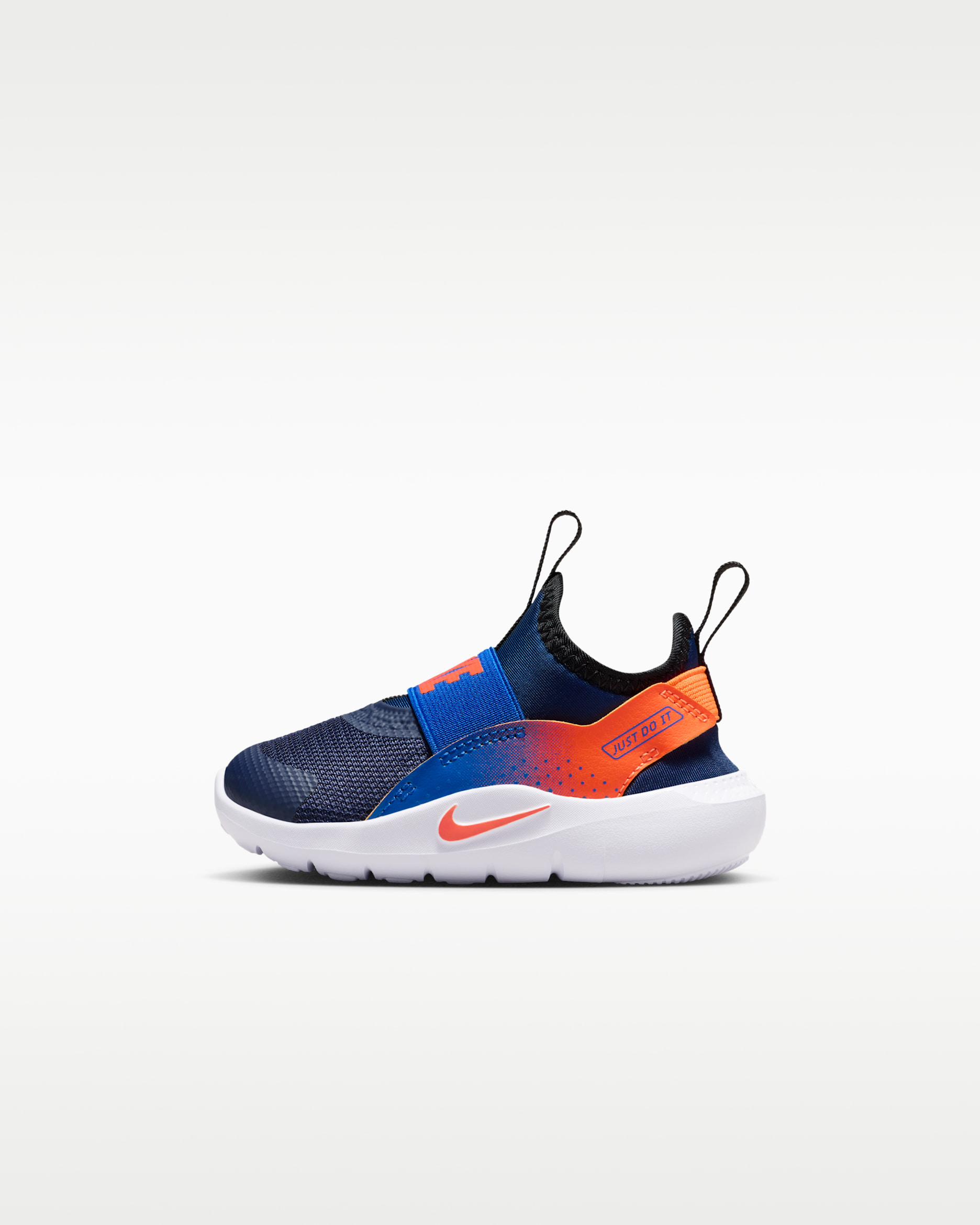 Nike Flex Runner 4 cipő babáknak és totyogóknak - Midnight Navy/Game Royal/Fekete/Total Orange
