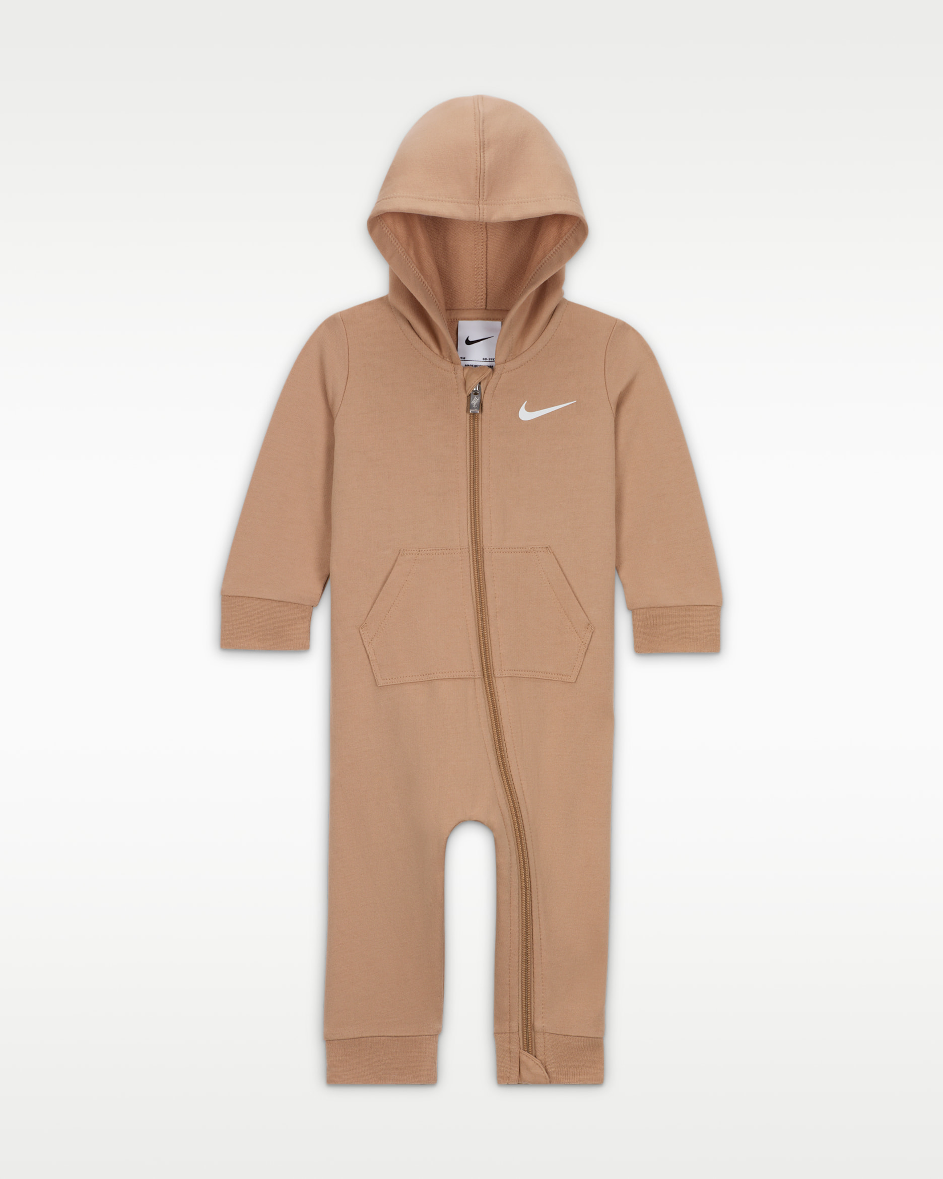 Nike Baby Essentials Baby Hooded Coverall - Hemp