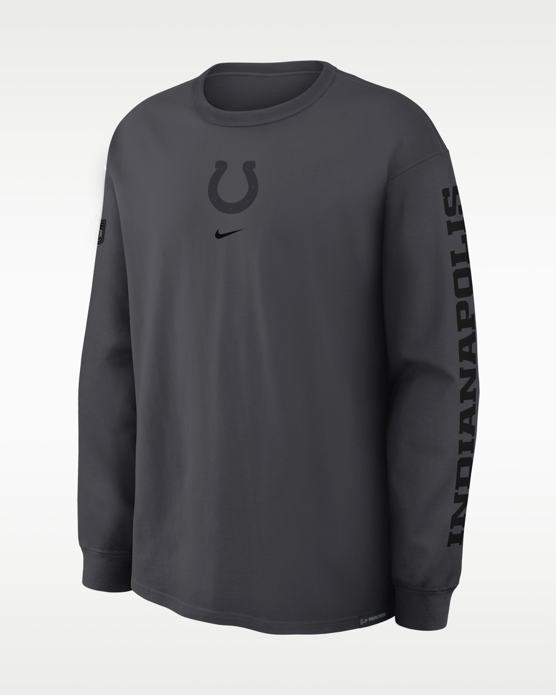 Indianapolis Colts Rivalries Collection Max92 Men's Nike NFL Long-Sleeve T-Shirt - Anthracite