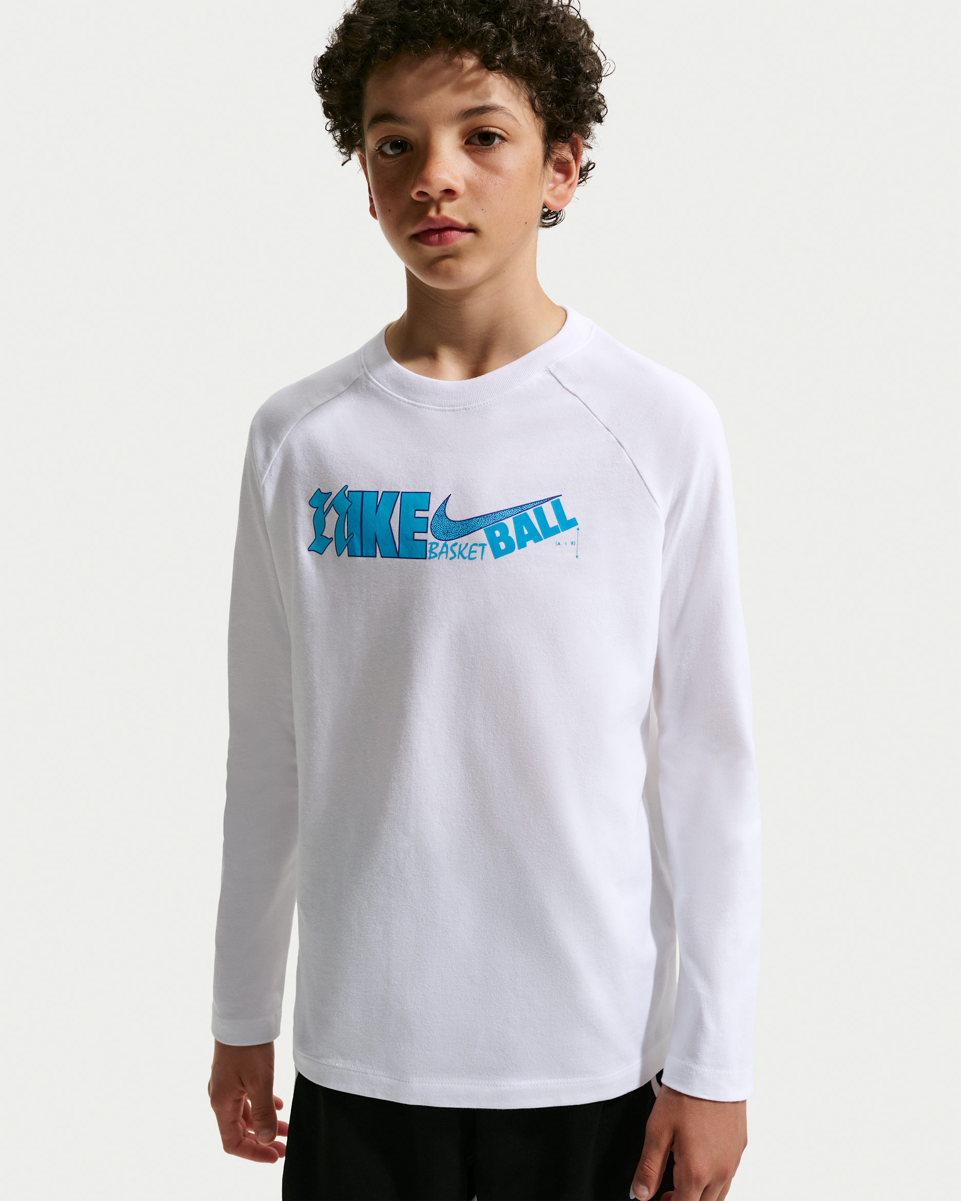 Nike Kids' Long Sleeve Tee - White