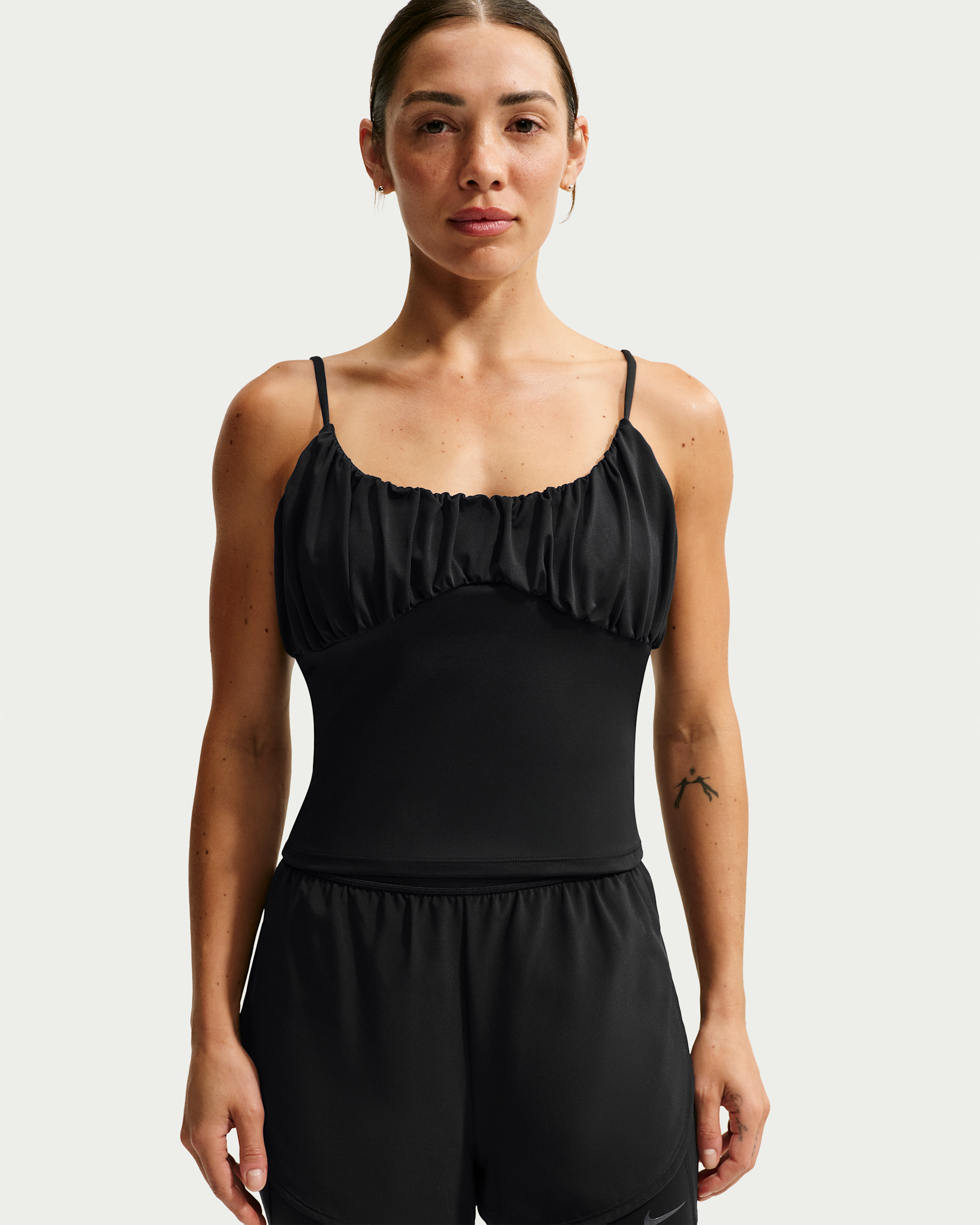 Canotta Nike One Fitted – Donna - Nero/Bianco