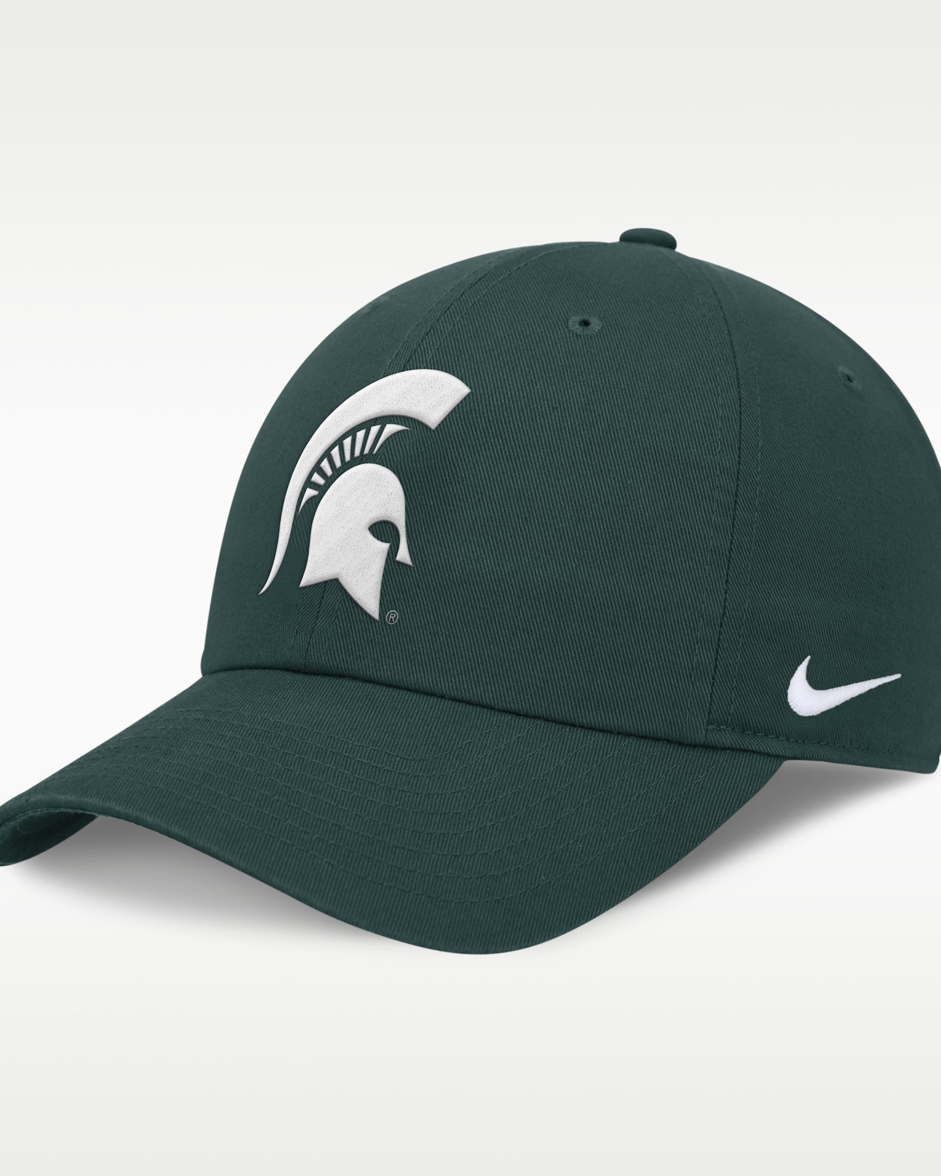 Gorra universitaria Nike ajustable para hombre Michigan State Classic Club - Verde