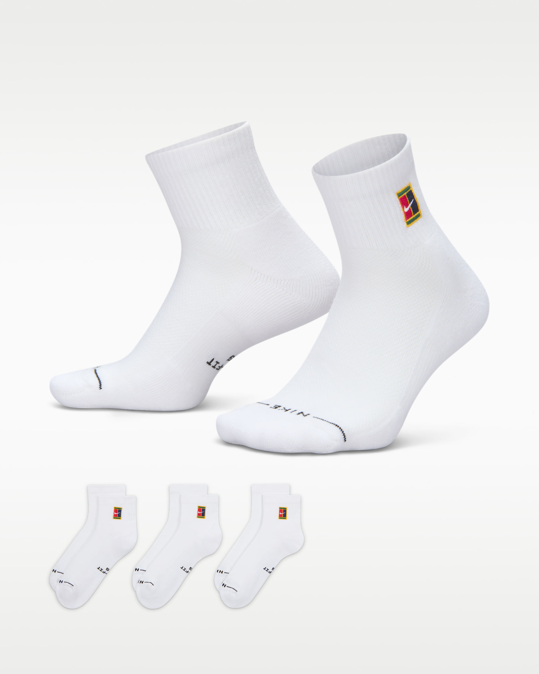 Nike Everyday Elevated Ankle Socks (3 Pairs) - Multi-Color