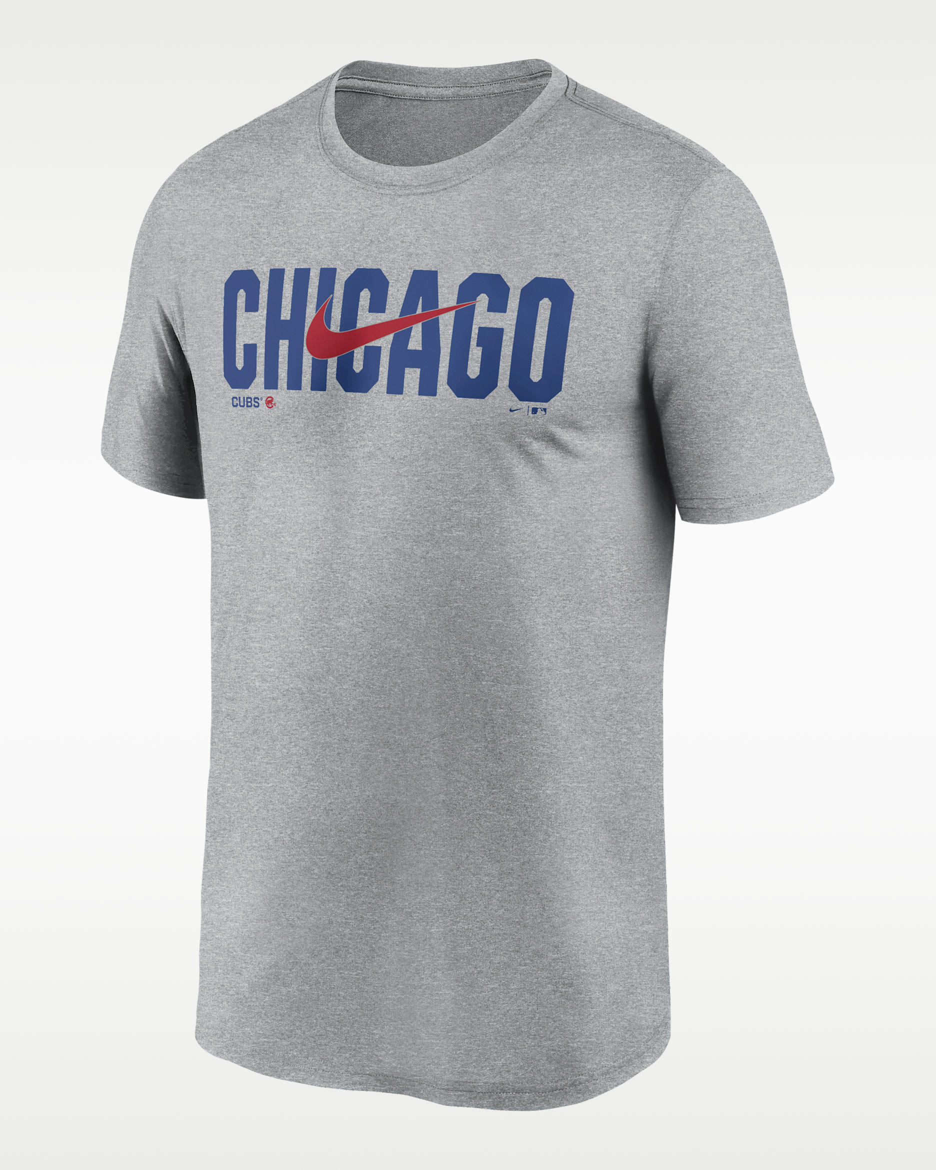 Chicago Cubs Swoosh Legend Men's Nike Dri-FIT MLB T-Shirt - Grey Heather