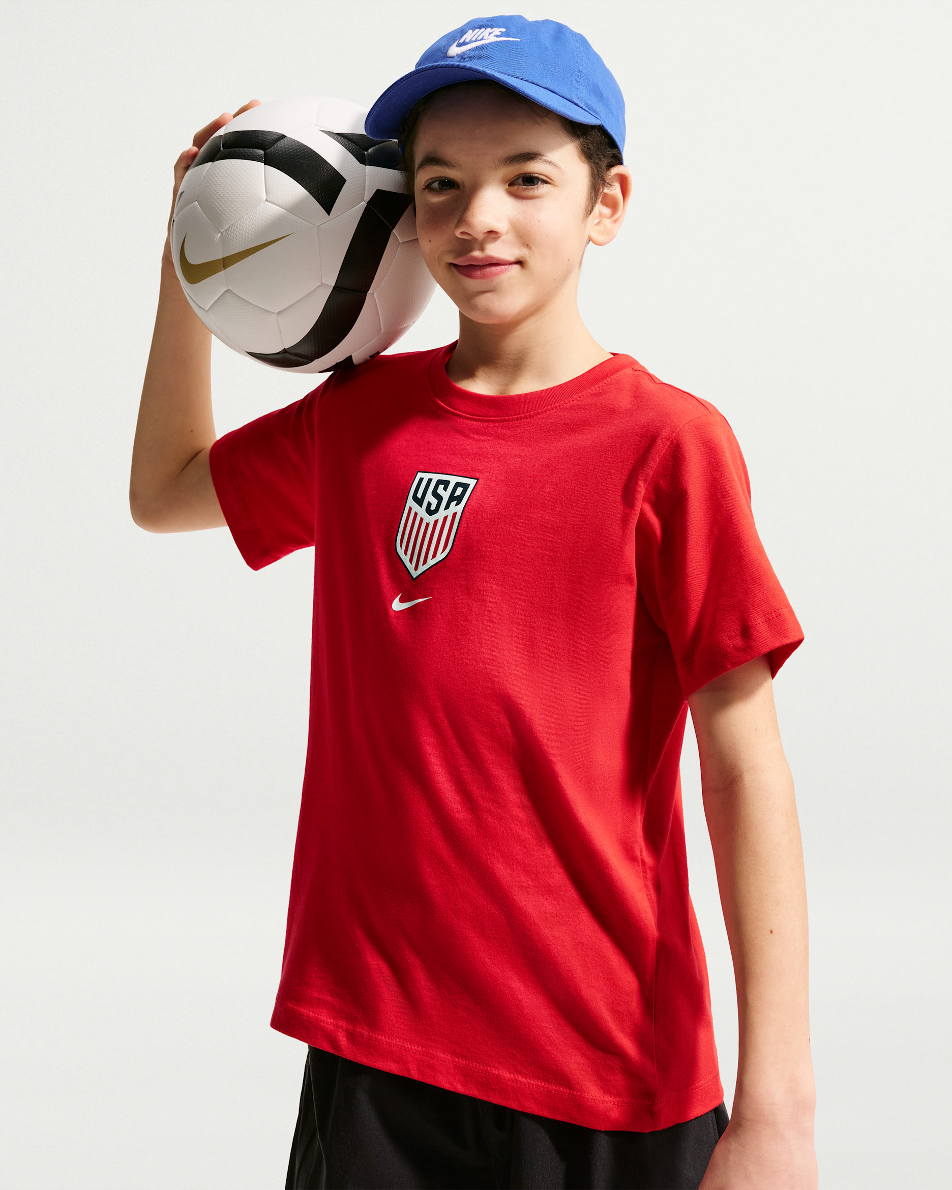 USMNT Big Kids' Nike Soccer T-Shirt - University Red