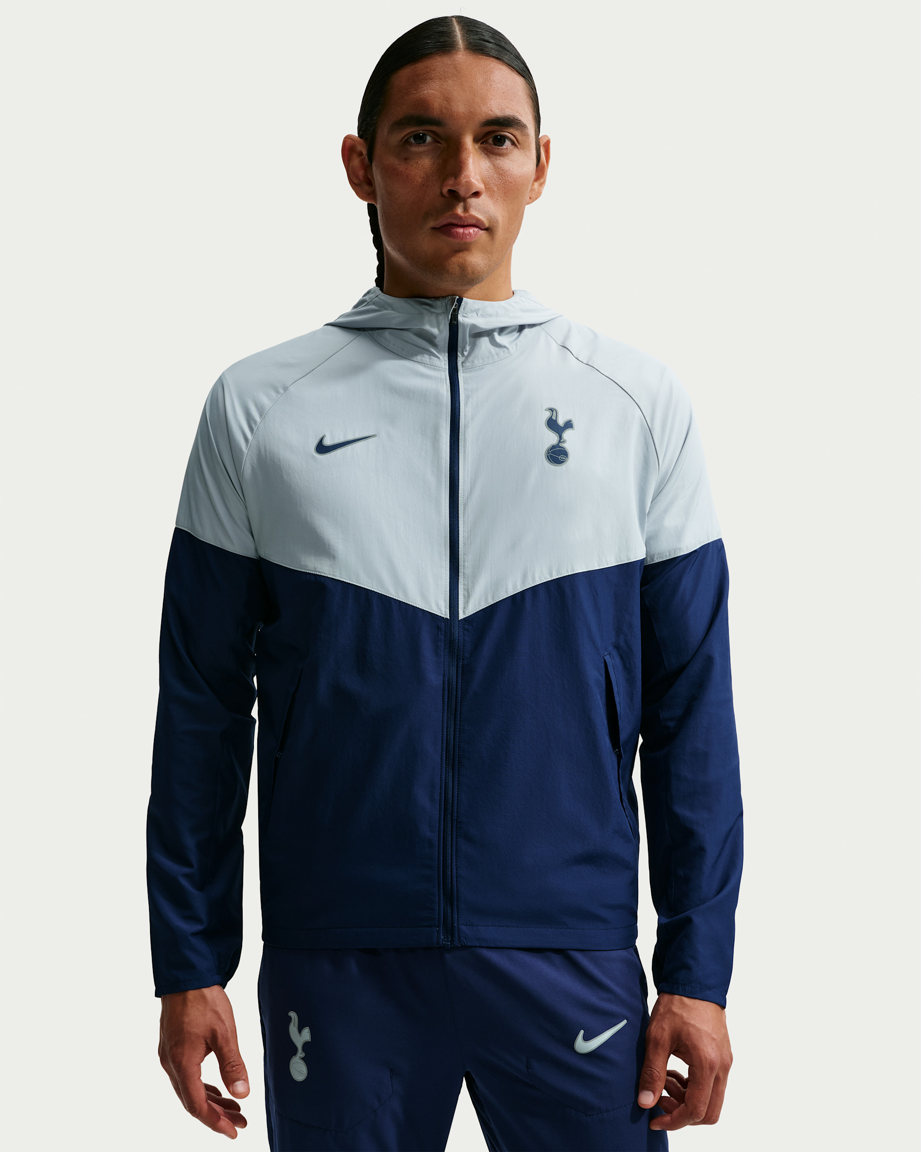 Tottenham Hotspur City Side Men's Nike Sportswear Football Jacket - Binary Blue/Field Silver/Binary Blue