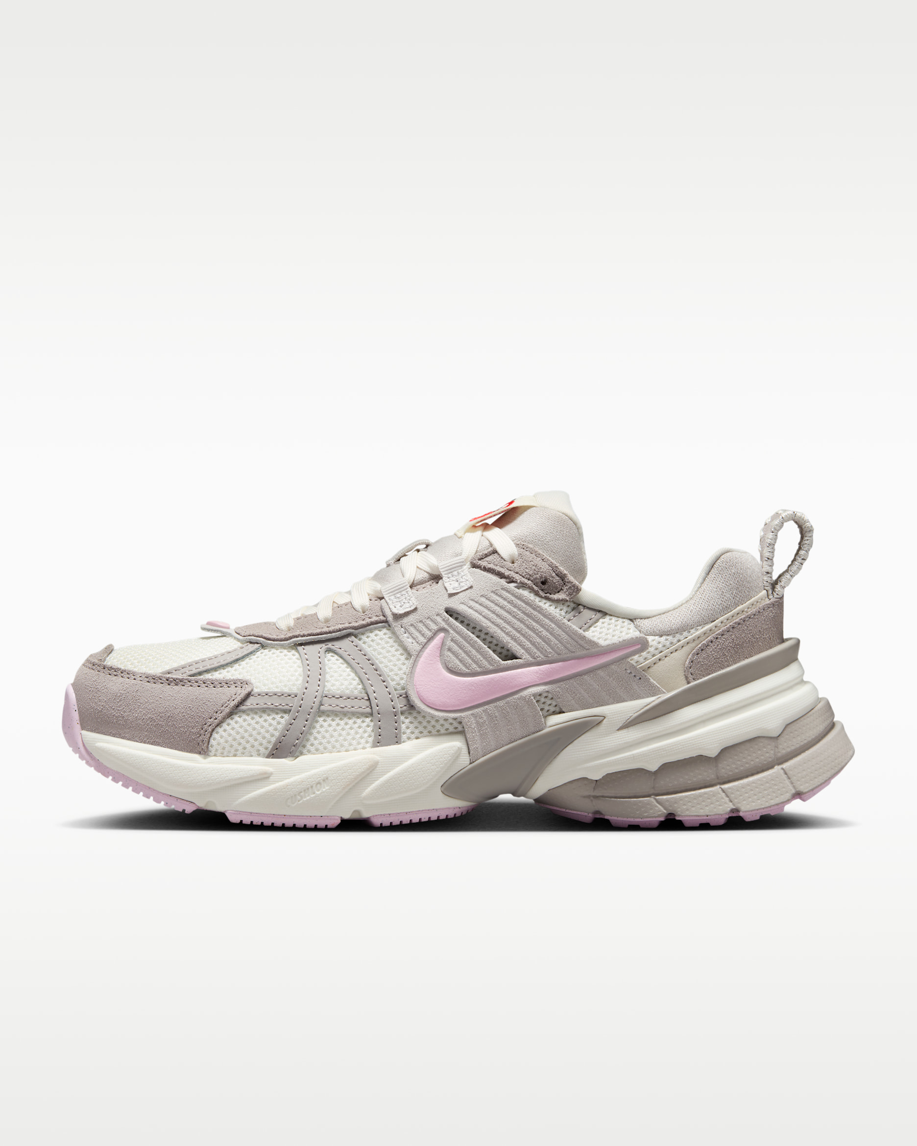 Nike V2K Run Women's Shoes - Sail/Sail/College Grey/Pink Foam