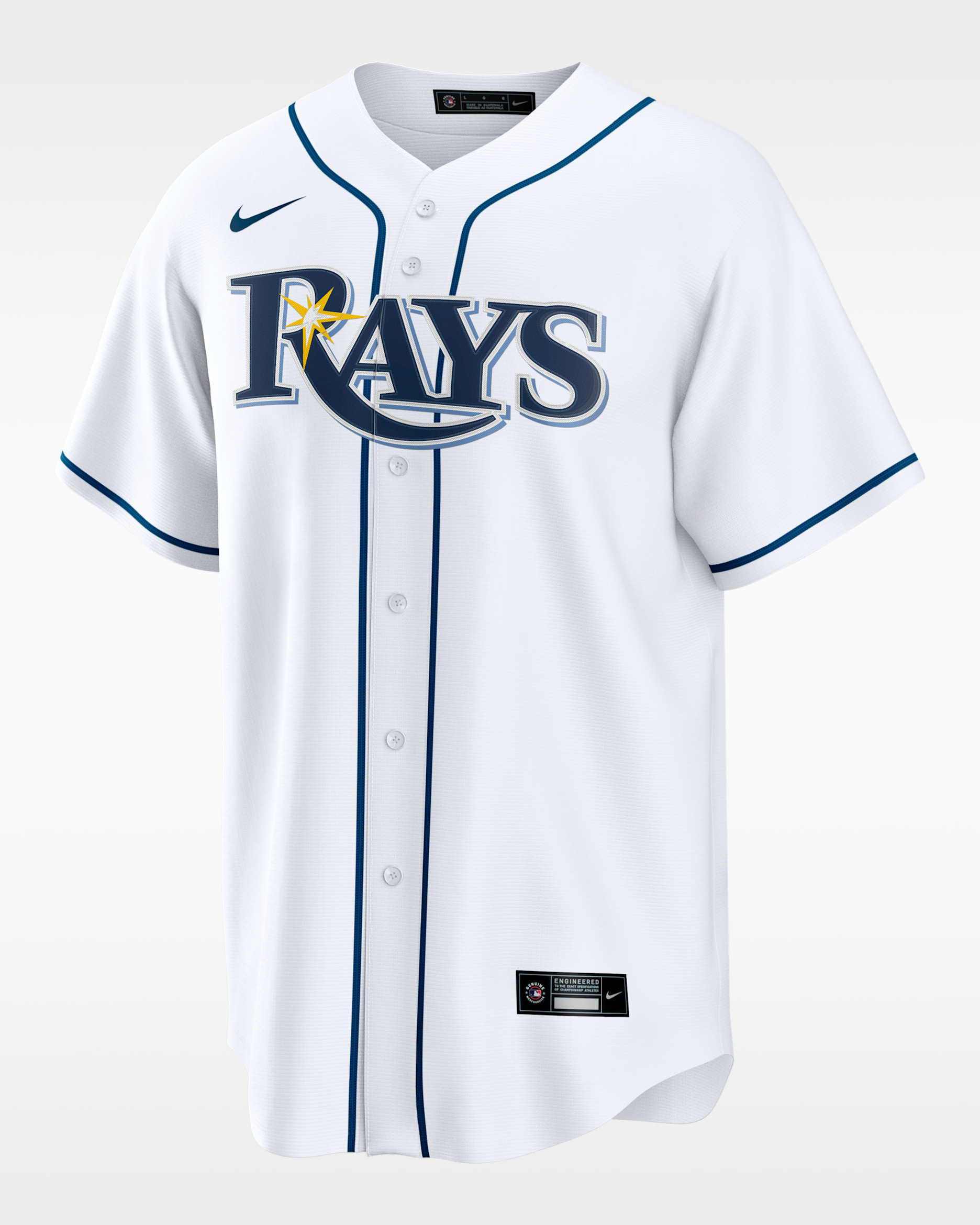 Jersey Nike de la MLB Replica para hombre Yandy Díaz Tampa Bay Rays - Blanco
