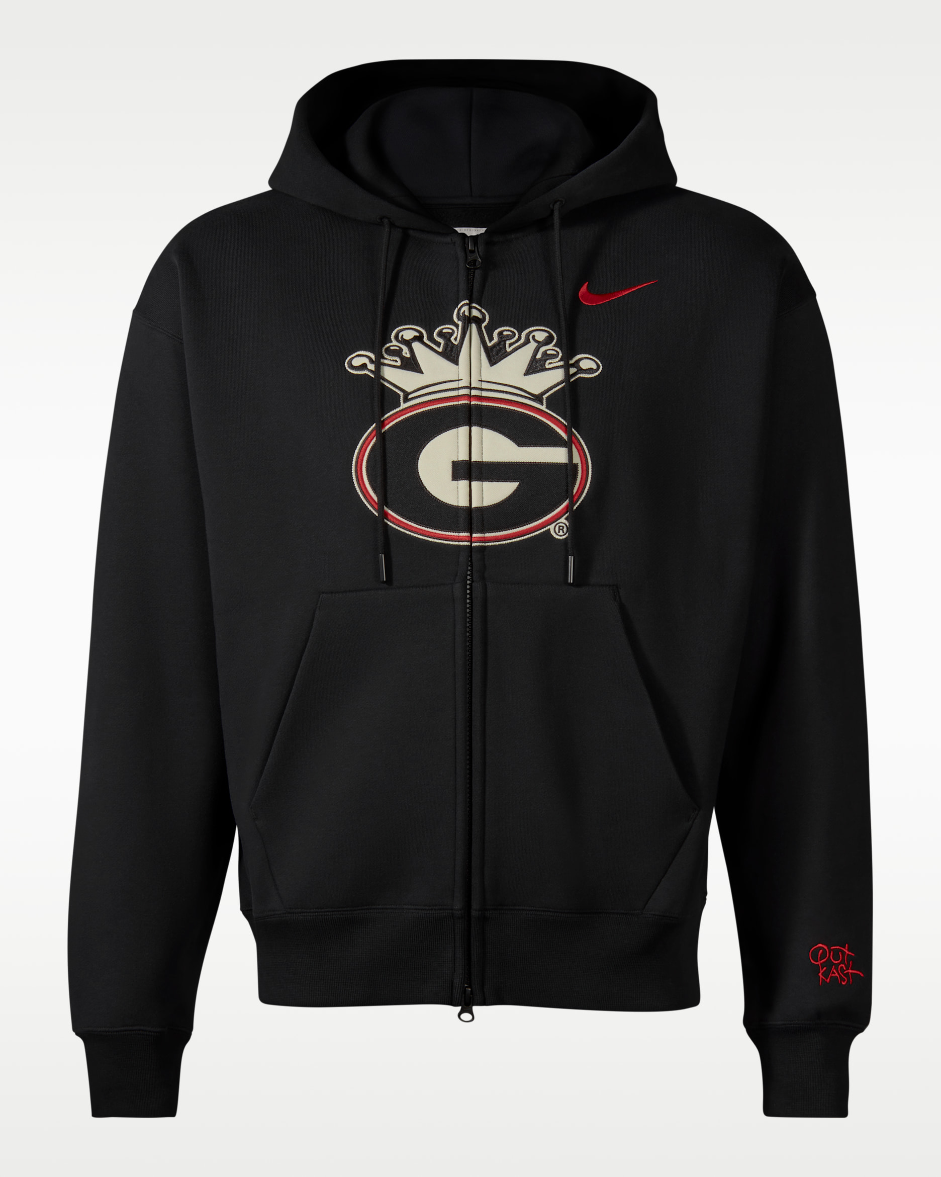 Sudadera con gorro con cierre Nike x UGA x Outkast - Negro