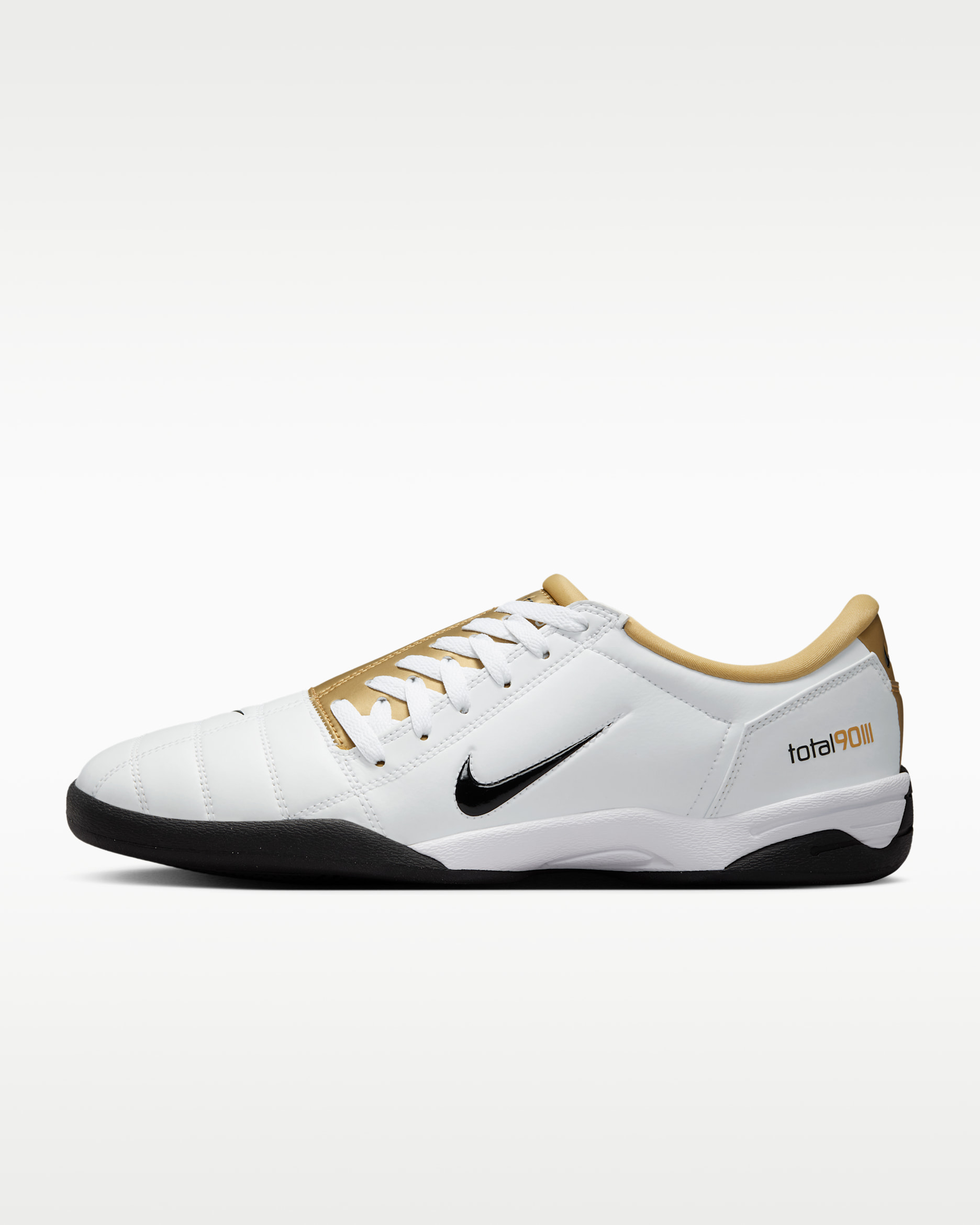 Chaussure Nike T90 SP pour homme - Blanc/Metallic Gold/Noir