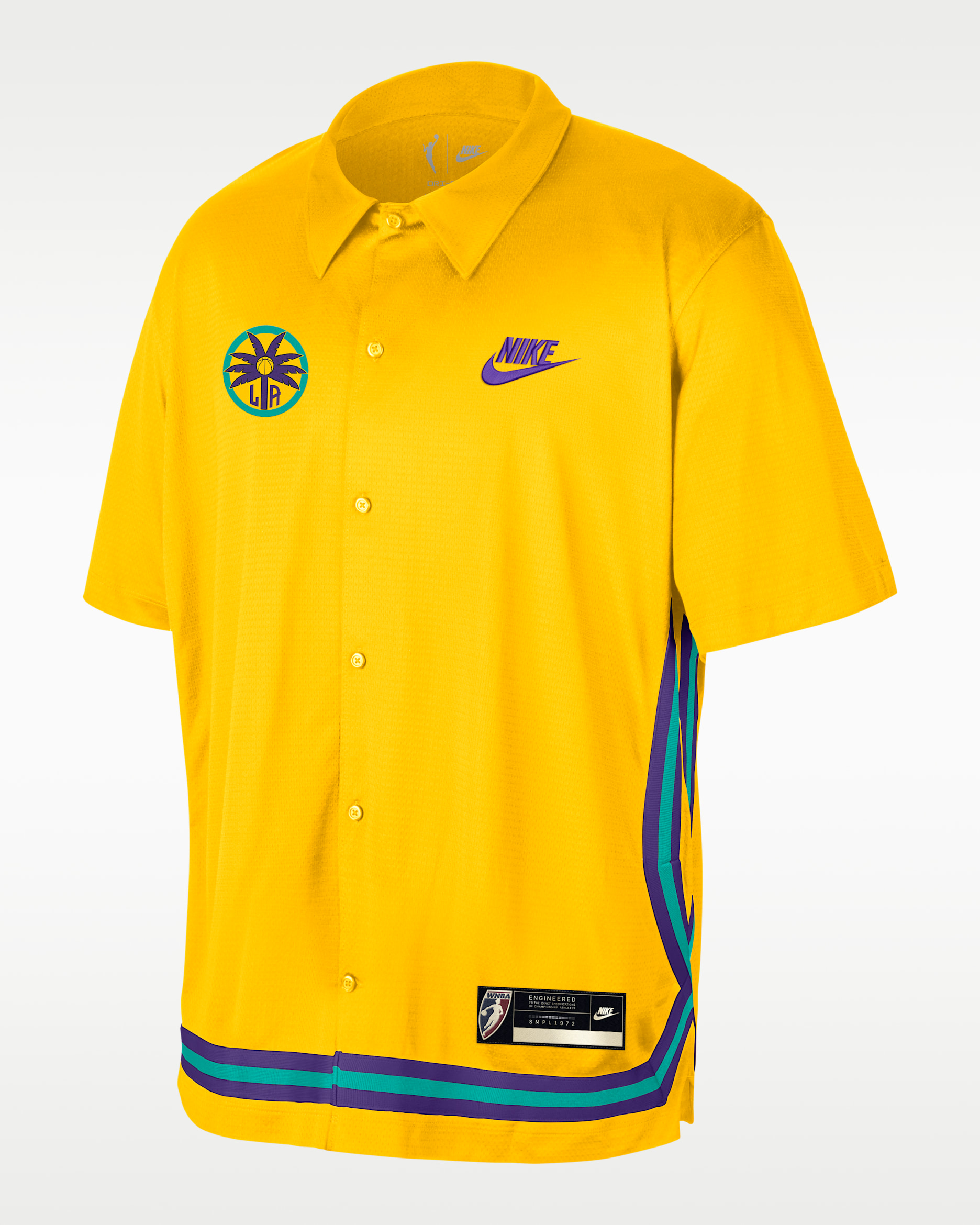 Los Angeles Sparks Court Origins Nike Dri-FIT WNBA T-Shirt - Amarillo/Field Purple