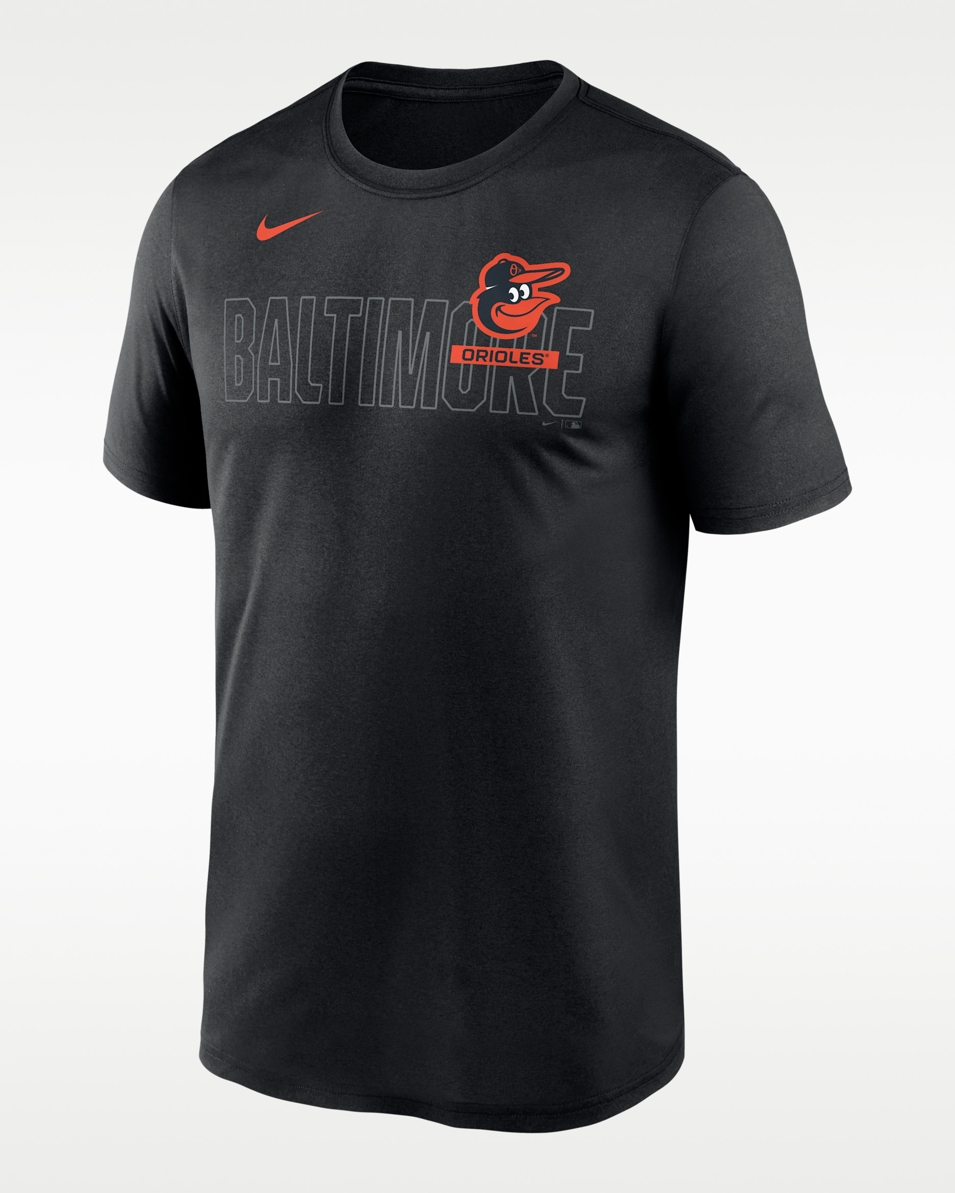 Playera Nike Dri-FIT de la MLB para hombre de los Orioles de Baltimore, edición Knockout Team Legend - Negro